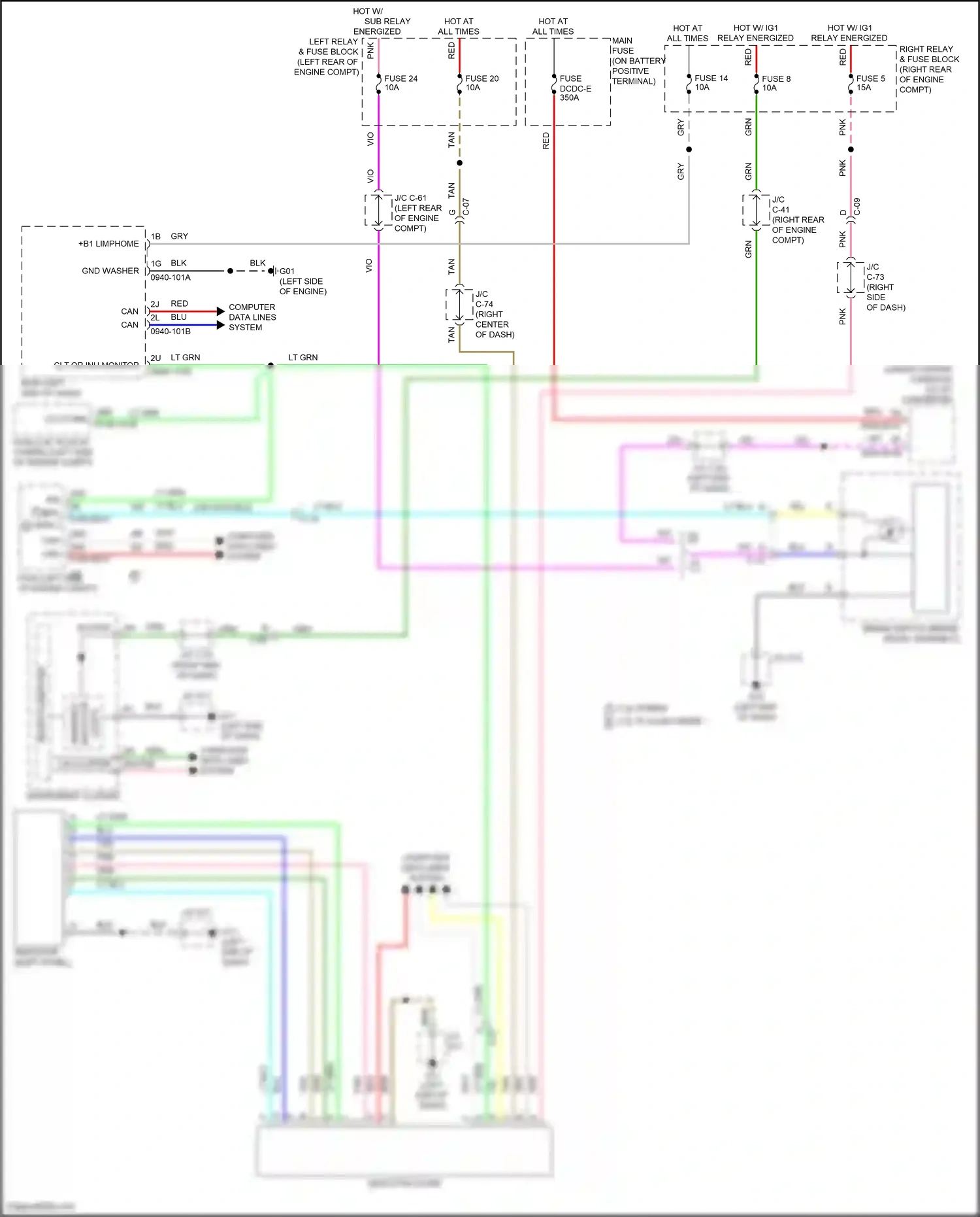 Mazda CX-90 I (2023-2024) micro computer wiring diagram  (6 of 6)