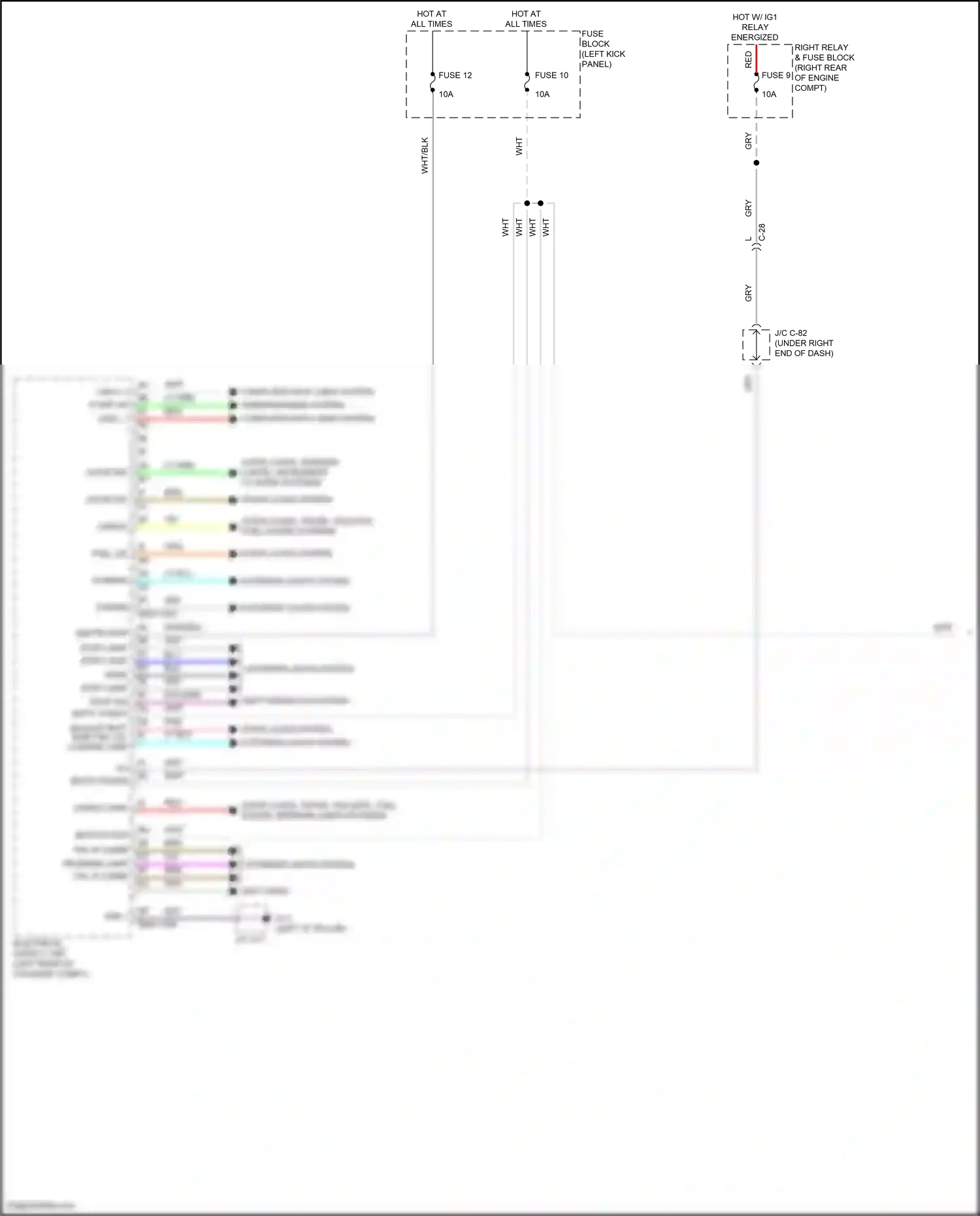 Mazda CX-90 I (2023-2024) shift interlock system wiring diagram  (1 of 2)