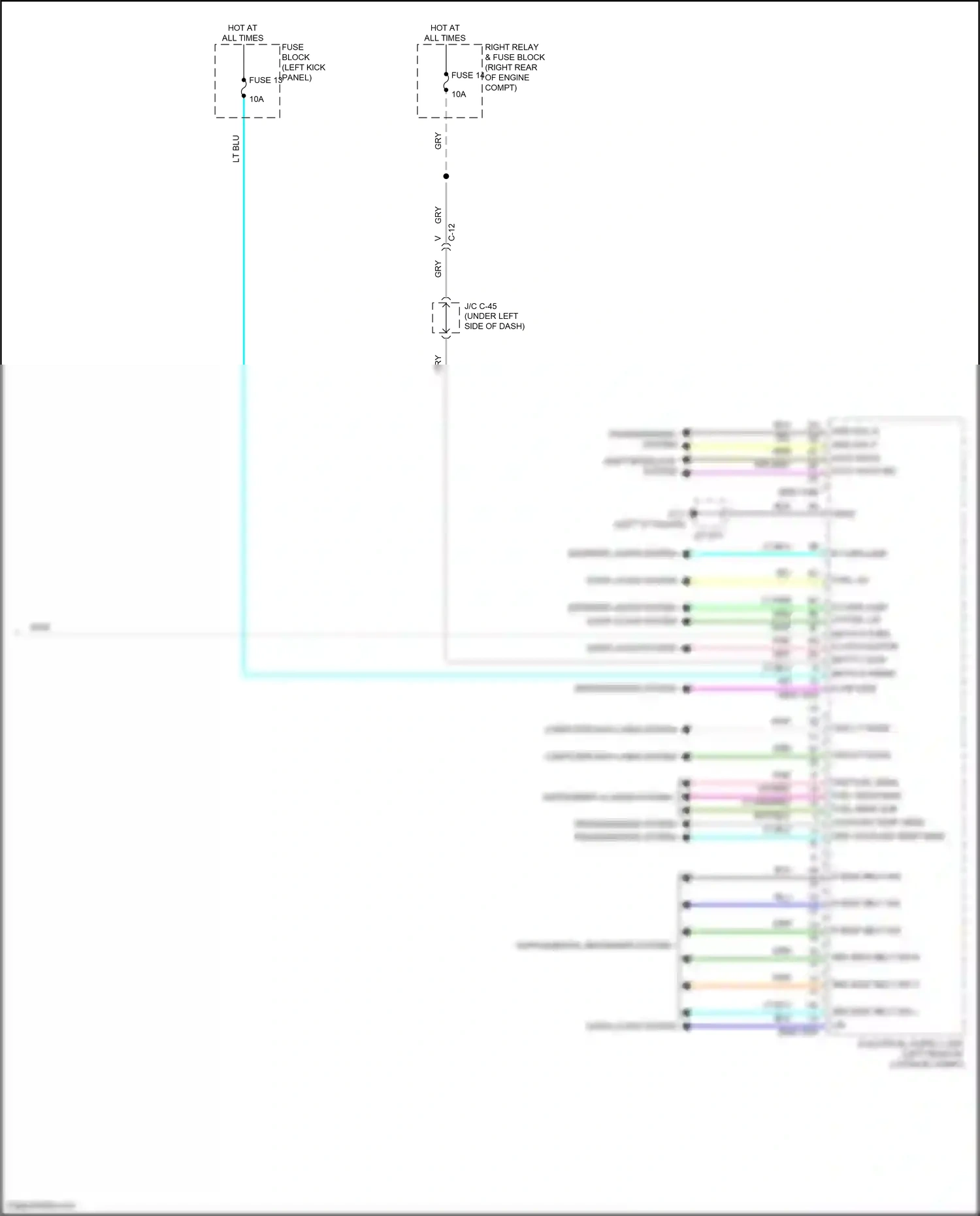 Mazda CX-90 I (2023-2024) shift interlock system wiring diagram  (2 of 2)