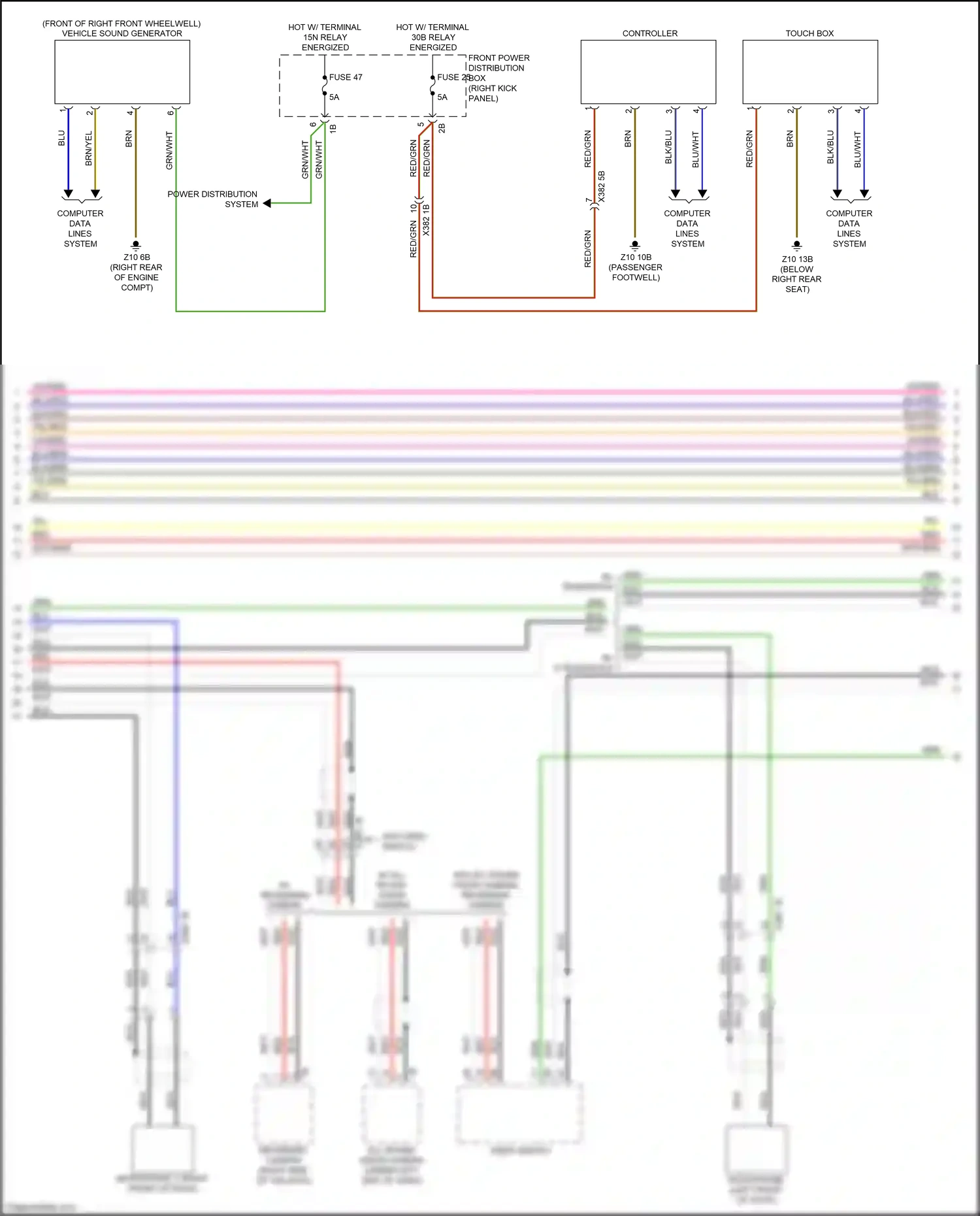 Mazda Flair Wagon III (2017-2023) computer data lines system wiring diagram  (5 of 28)