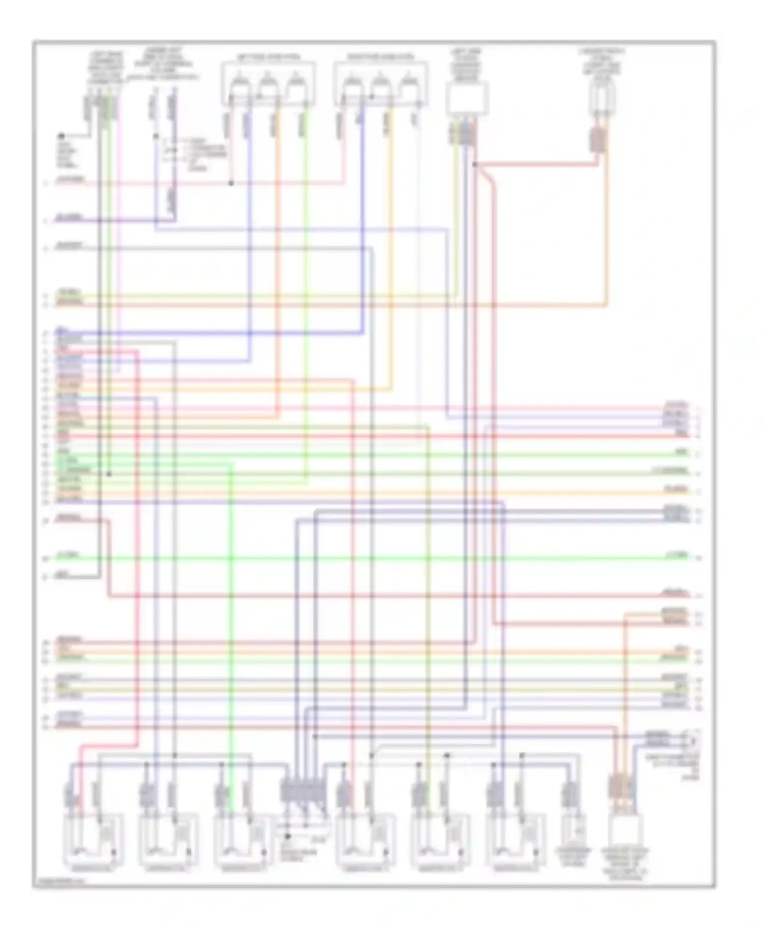 Millenia Mazda I facelift (2000-2003): Wiring diagram engine performance 2.3ls (2 of 3)