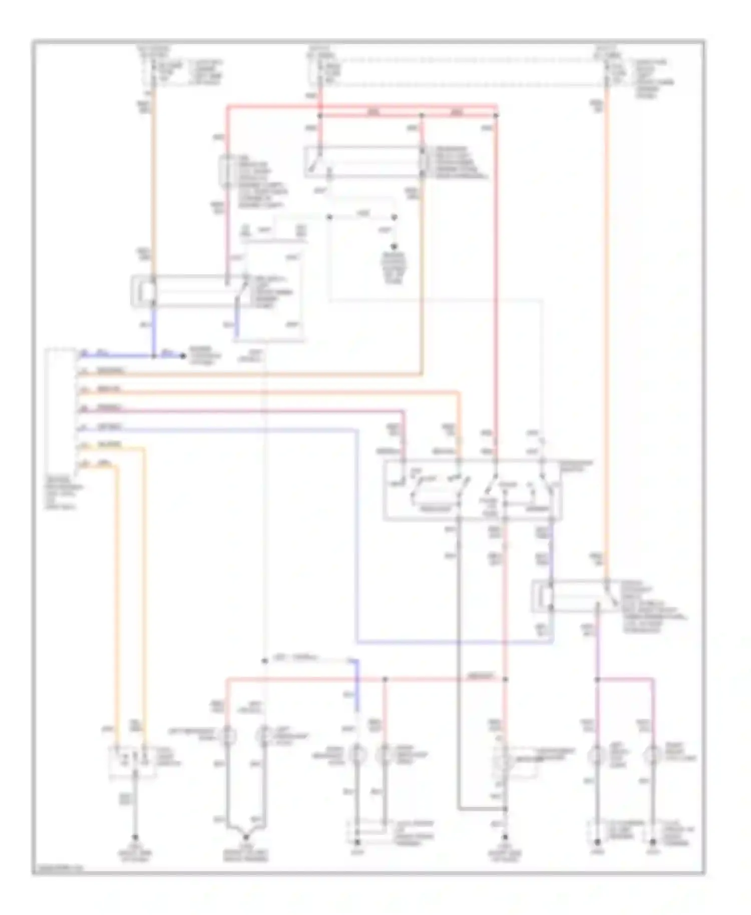 Millenia Mazda I facelift (2000-2003): Headlight circuit