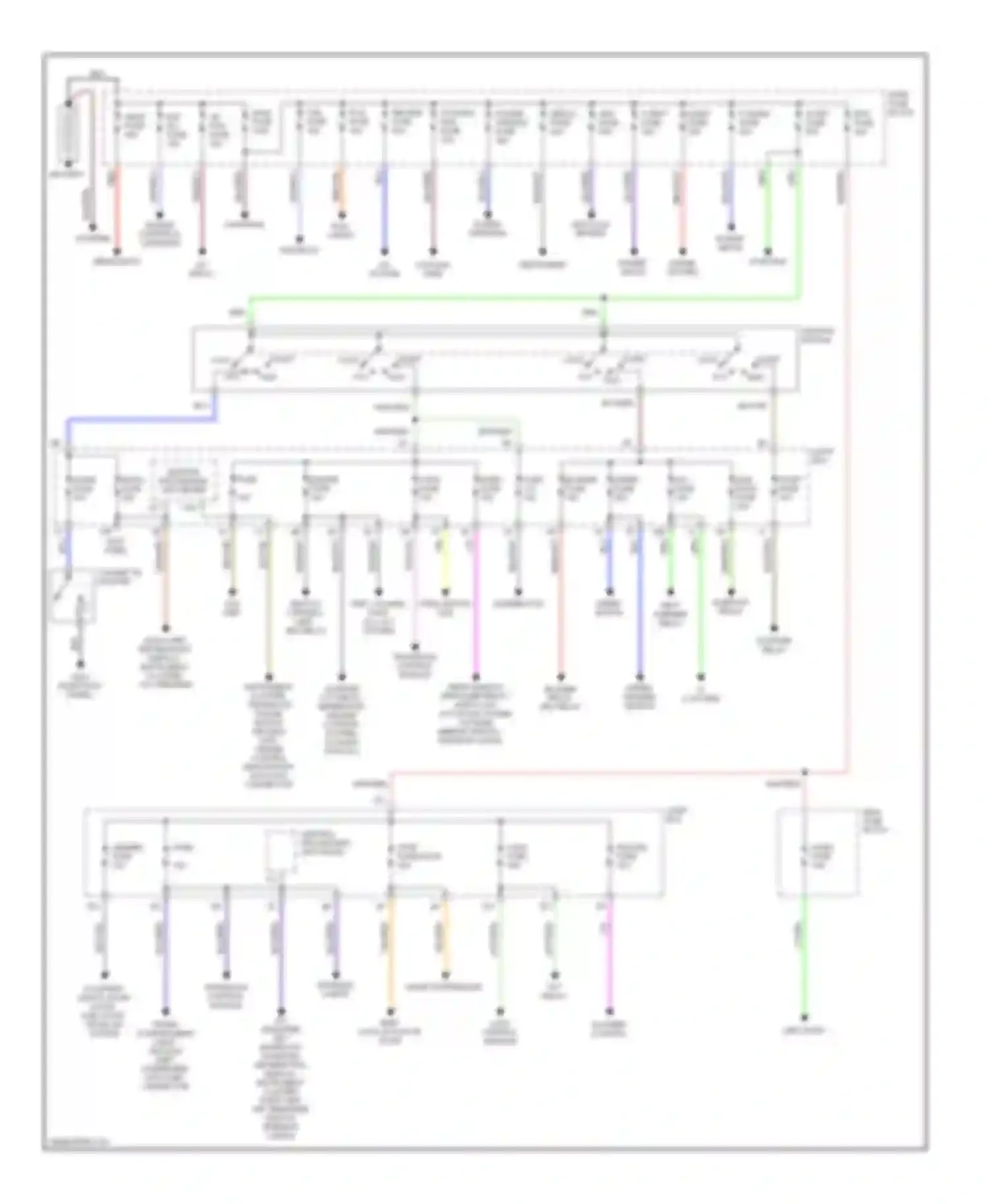 Millenia Mazda I facelift (2000-2003): Power distribution circuit
