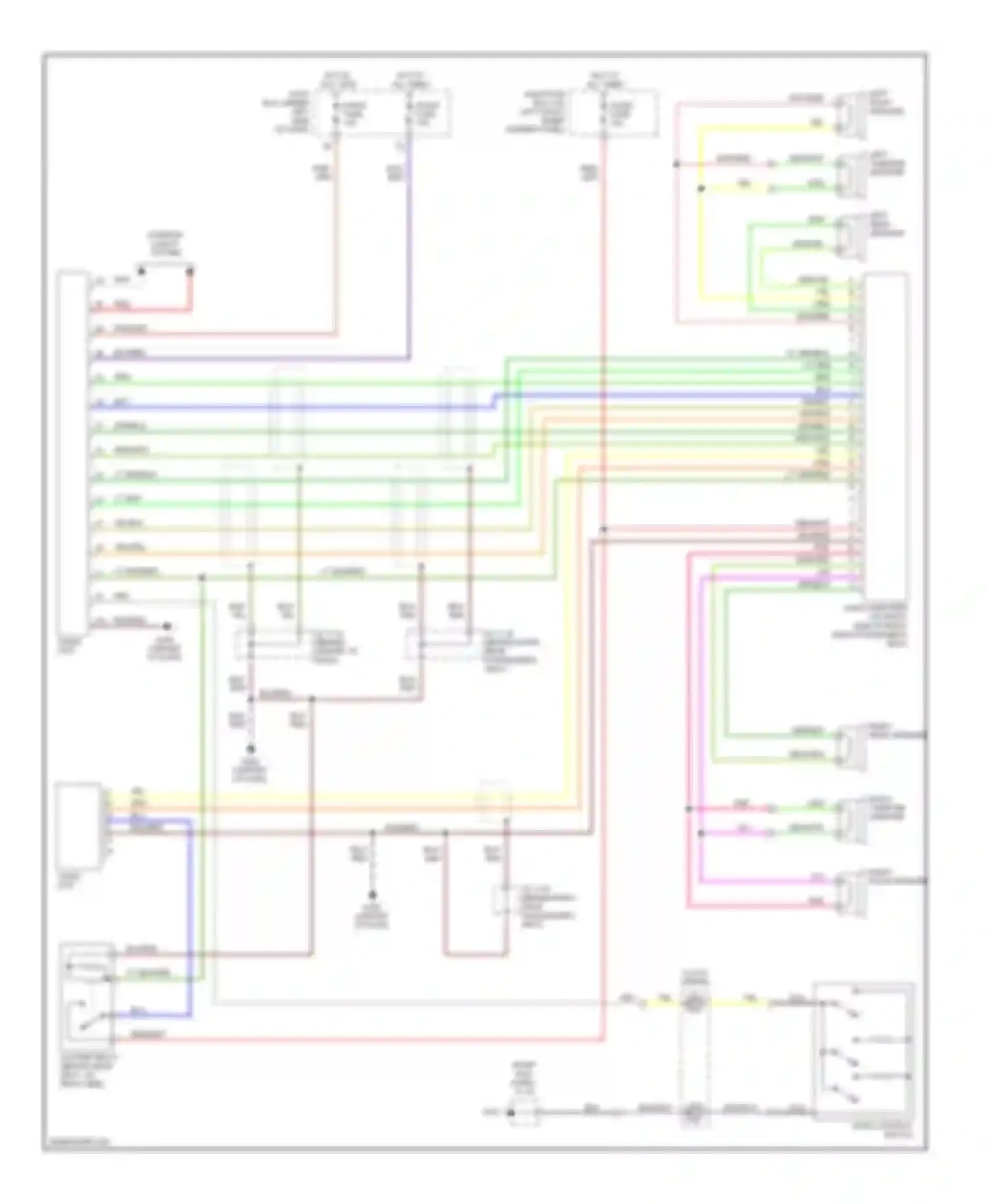 Millenia Mazda I facelift (2000-2003): Radio circuits, bose