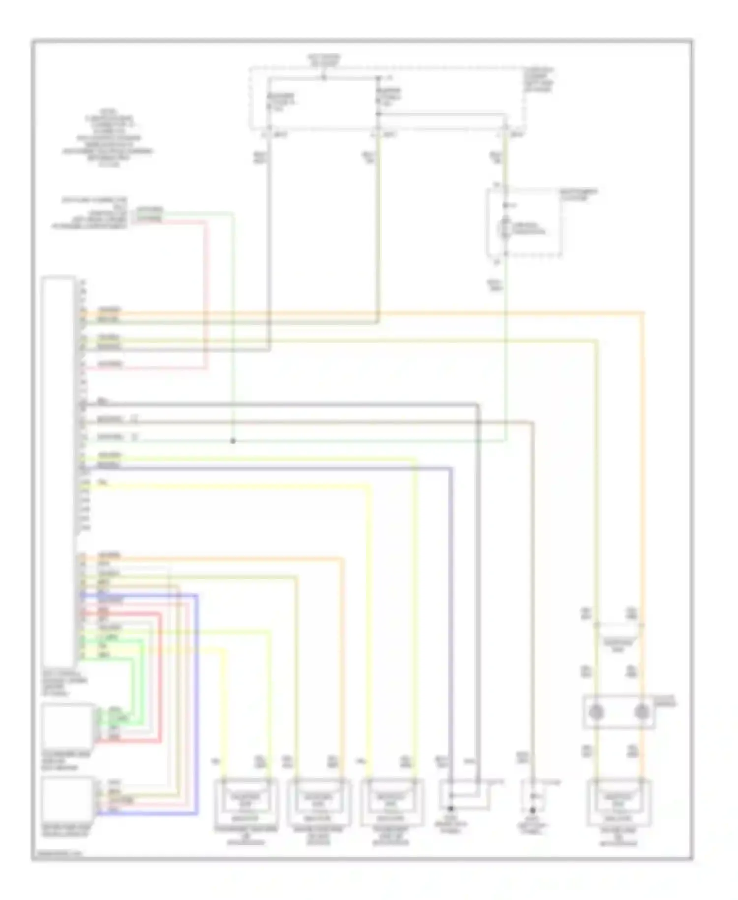 Millenia Mazda I facelift (2000-2003): Supplemental restraint circuit