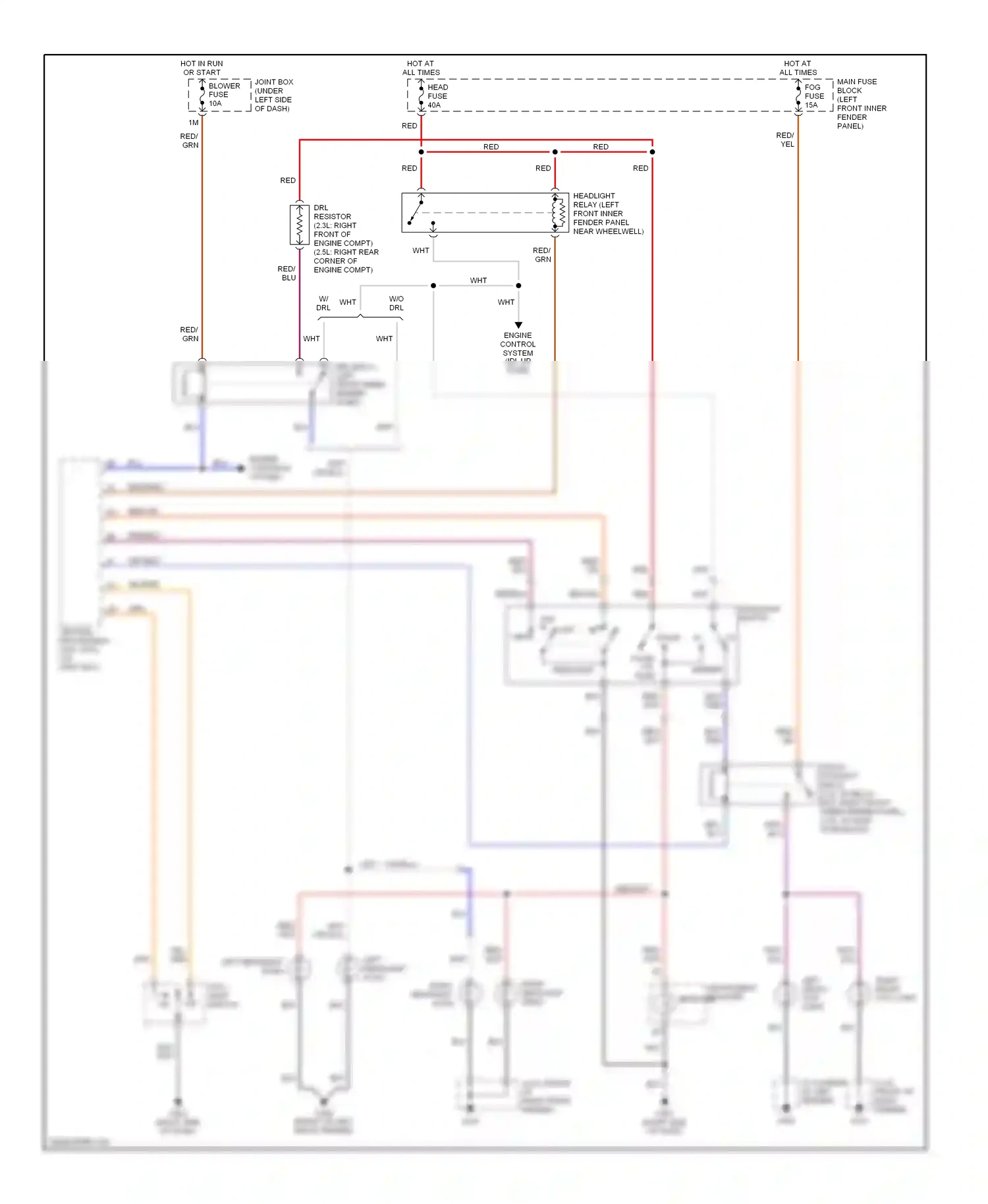 Mazda Millenia I facelift (2000-2003) central processing unit (cpu) (on joint box) wiring diagram  (1 of 3)