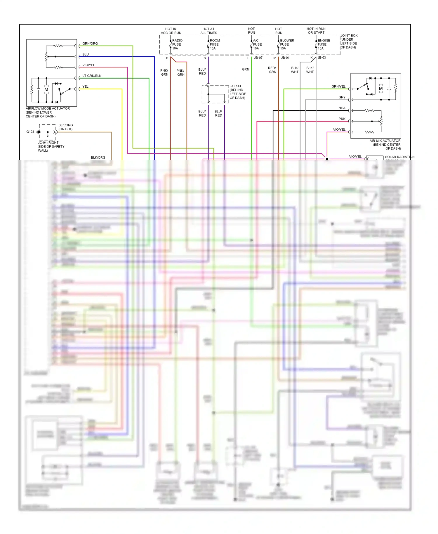 Mazda Millenia I facelift (2000-2003) solid state wiring diagram  (1 of 2)