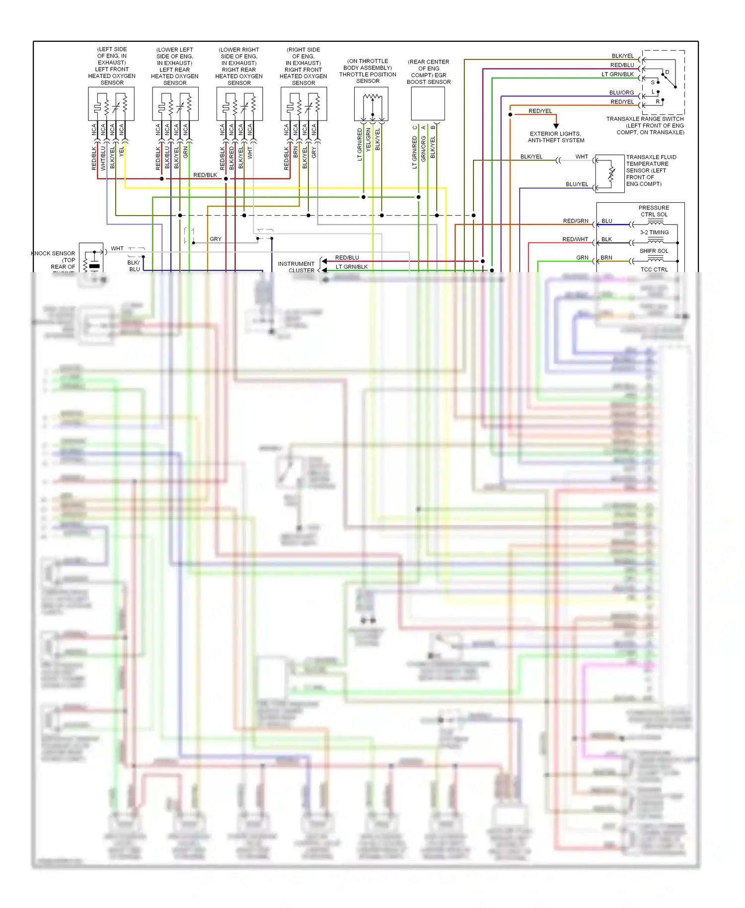 Mazda Millenia I facelift (2000-2003) tcc ctrl wiring diagram  (2 of 2)