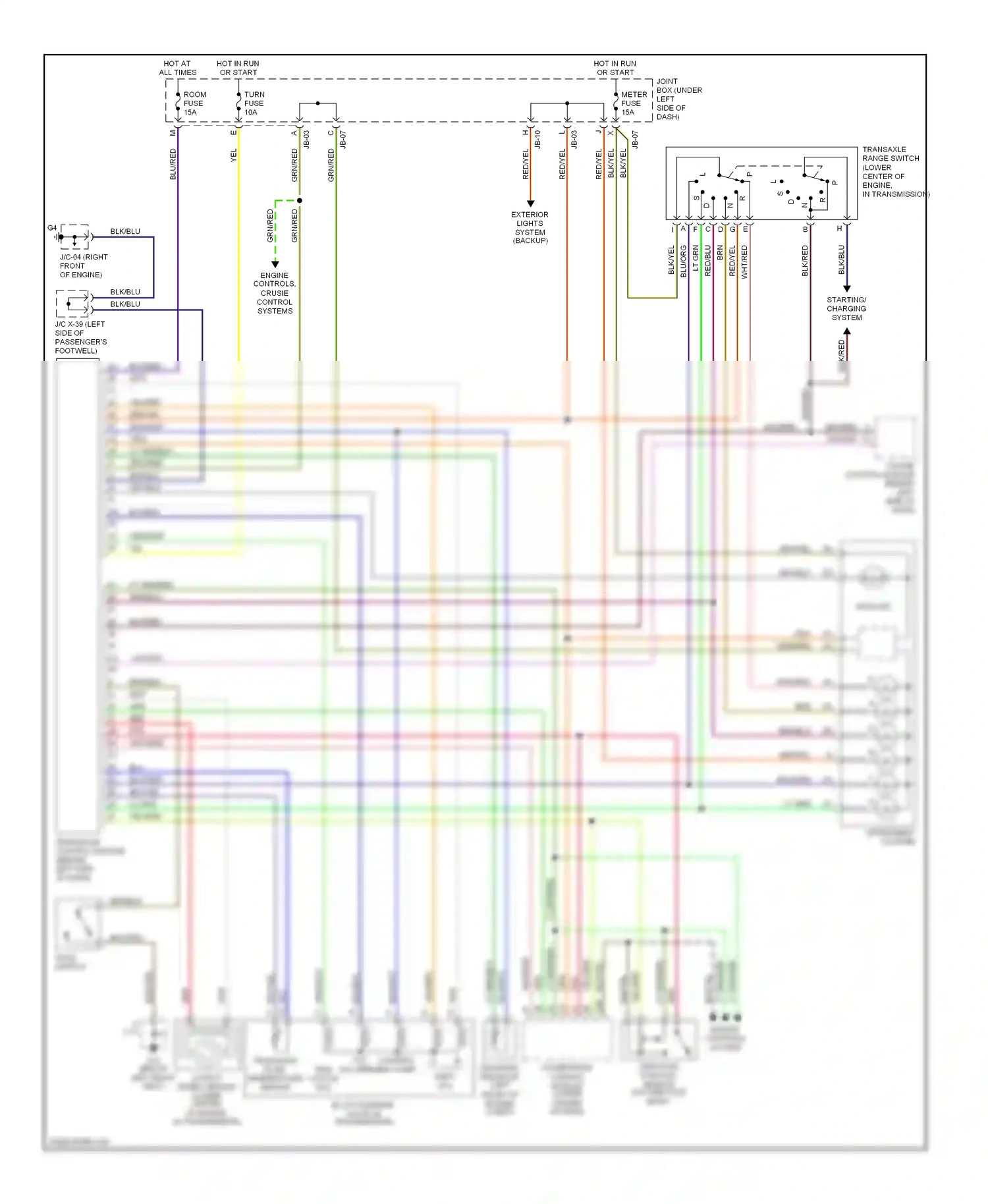 Mazda Millenia I facelift (2000-2003) transaxle fluid temperature sensor wiring diagram  (1 of 1)
