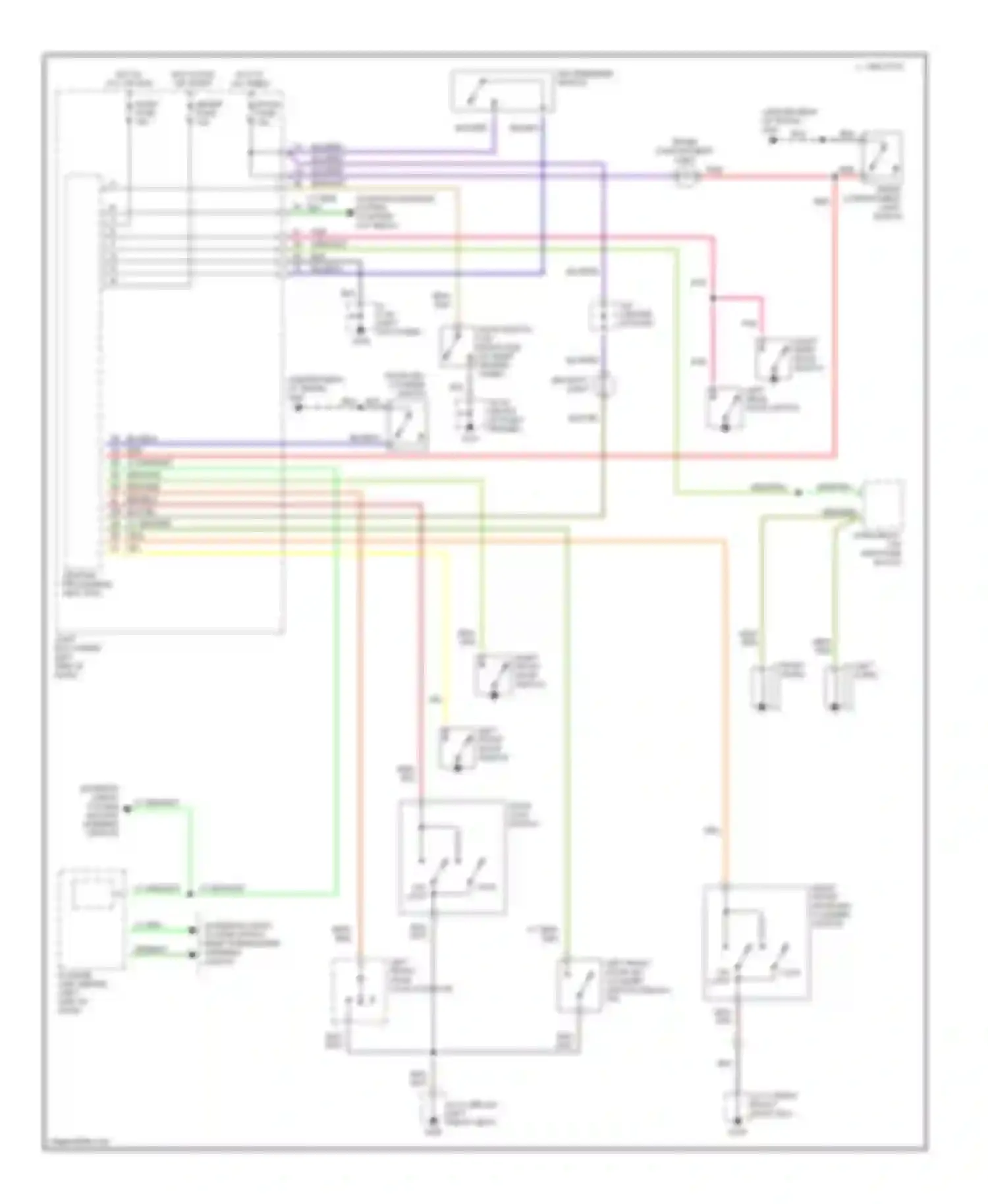 Millenia Mazda I (1994-2000): Anti-theft circuit