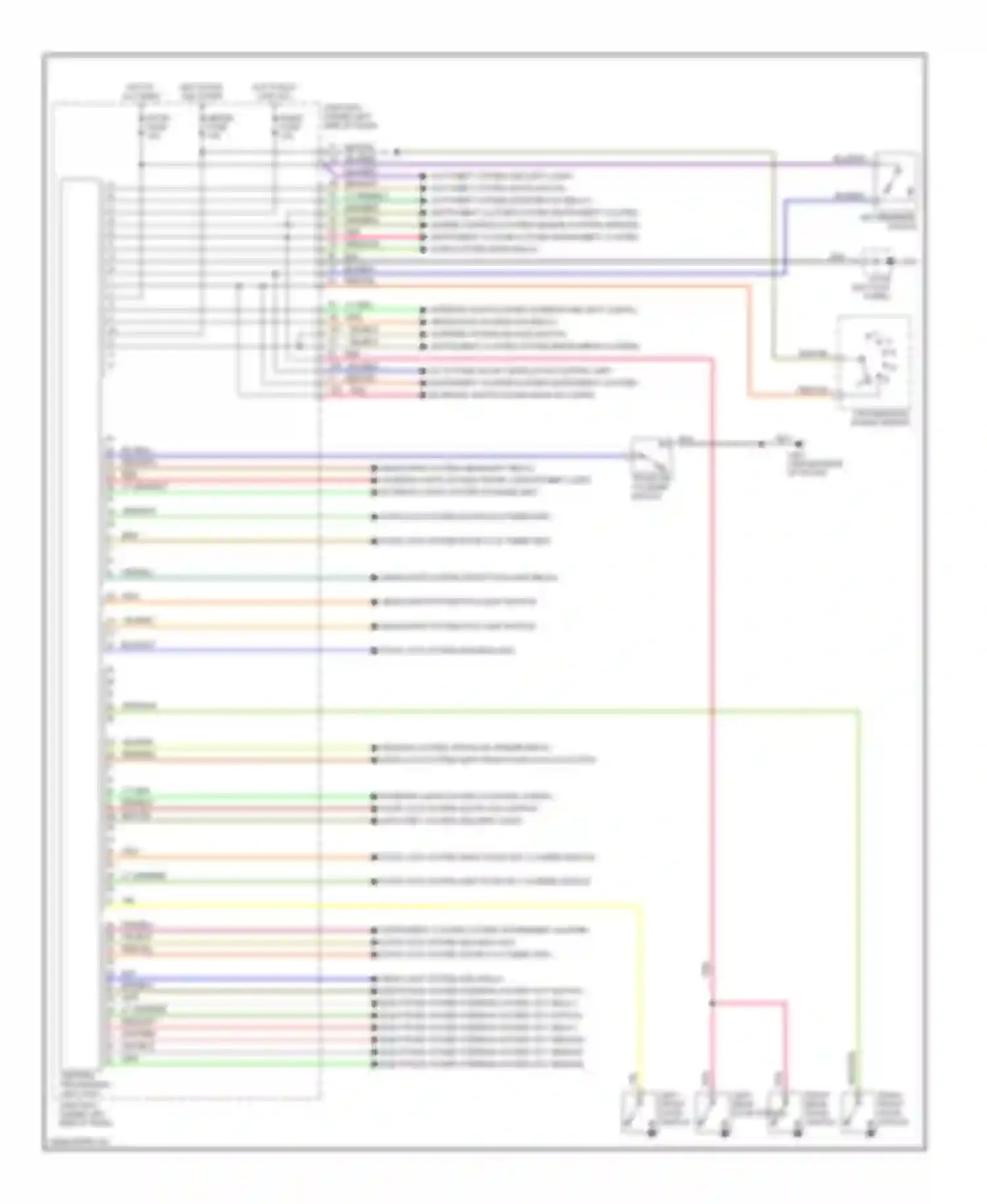 Millenia Mazda I (1994-2000): Body computer circuits