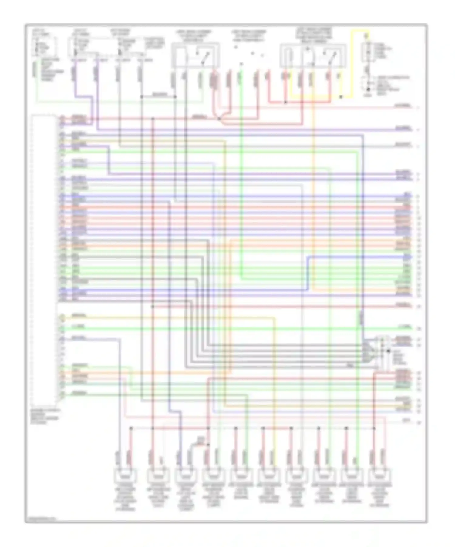 Millenia Mazda I (1994-2000): Wiring diagram engine performance 2.3ls (1 of 3)