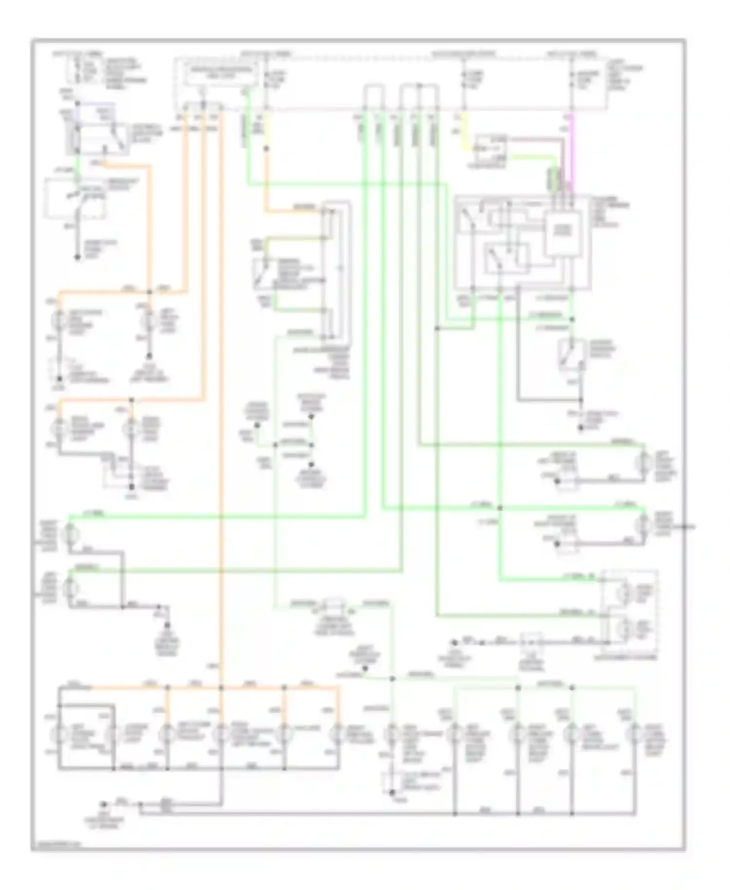 Millenia Mazda I (1994-2000): Exterior lamps circuit