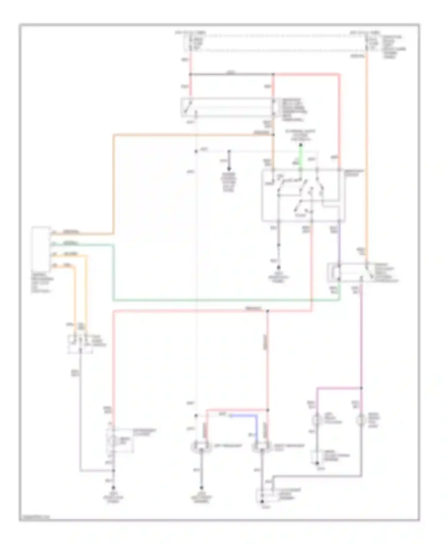 Millenia Mazda I (1994-2000): Headlight circuit, without drl