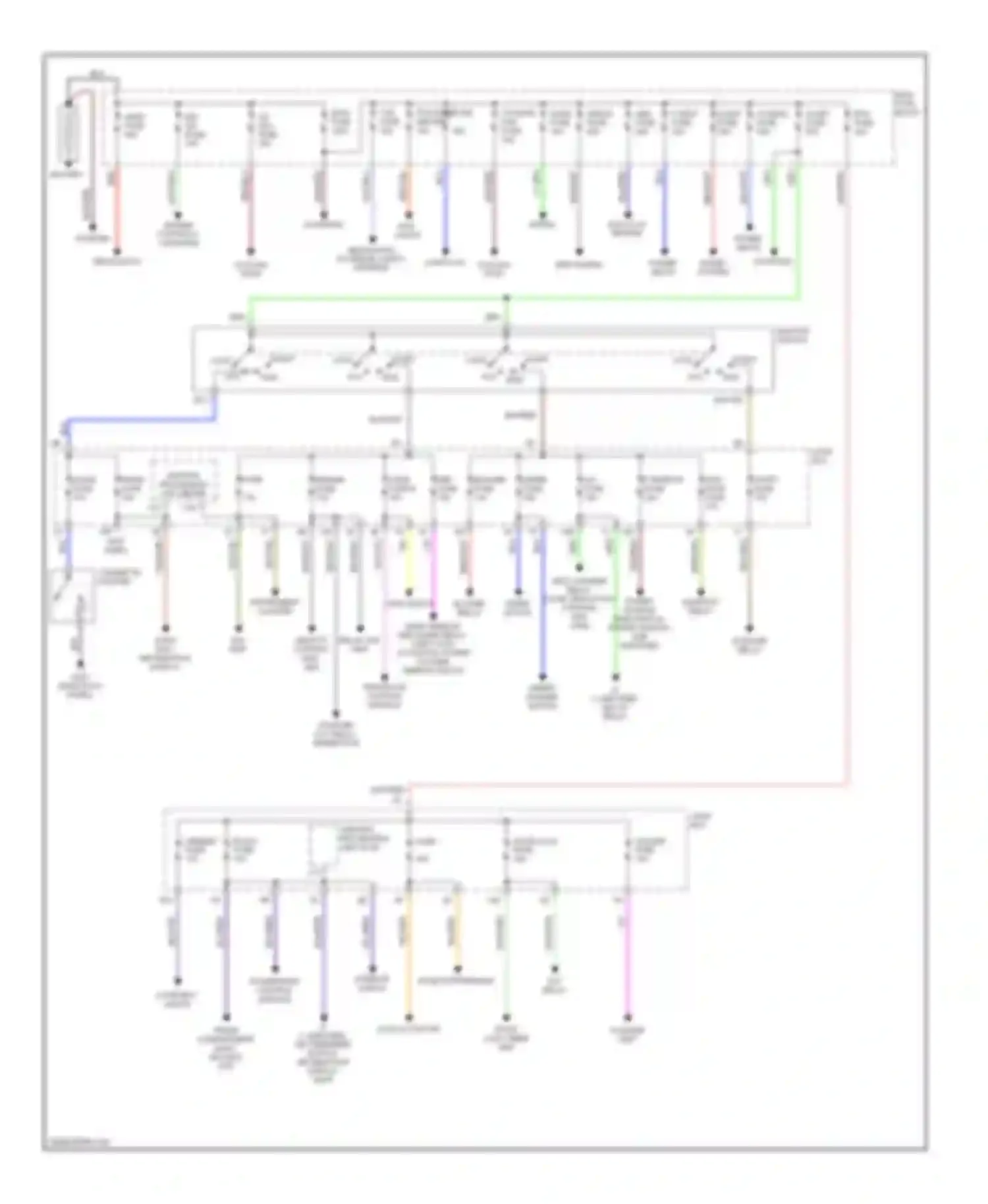 Millenia Mazda I (1994-2000): Power distribution circuit