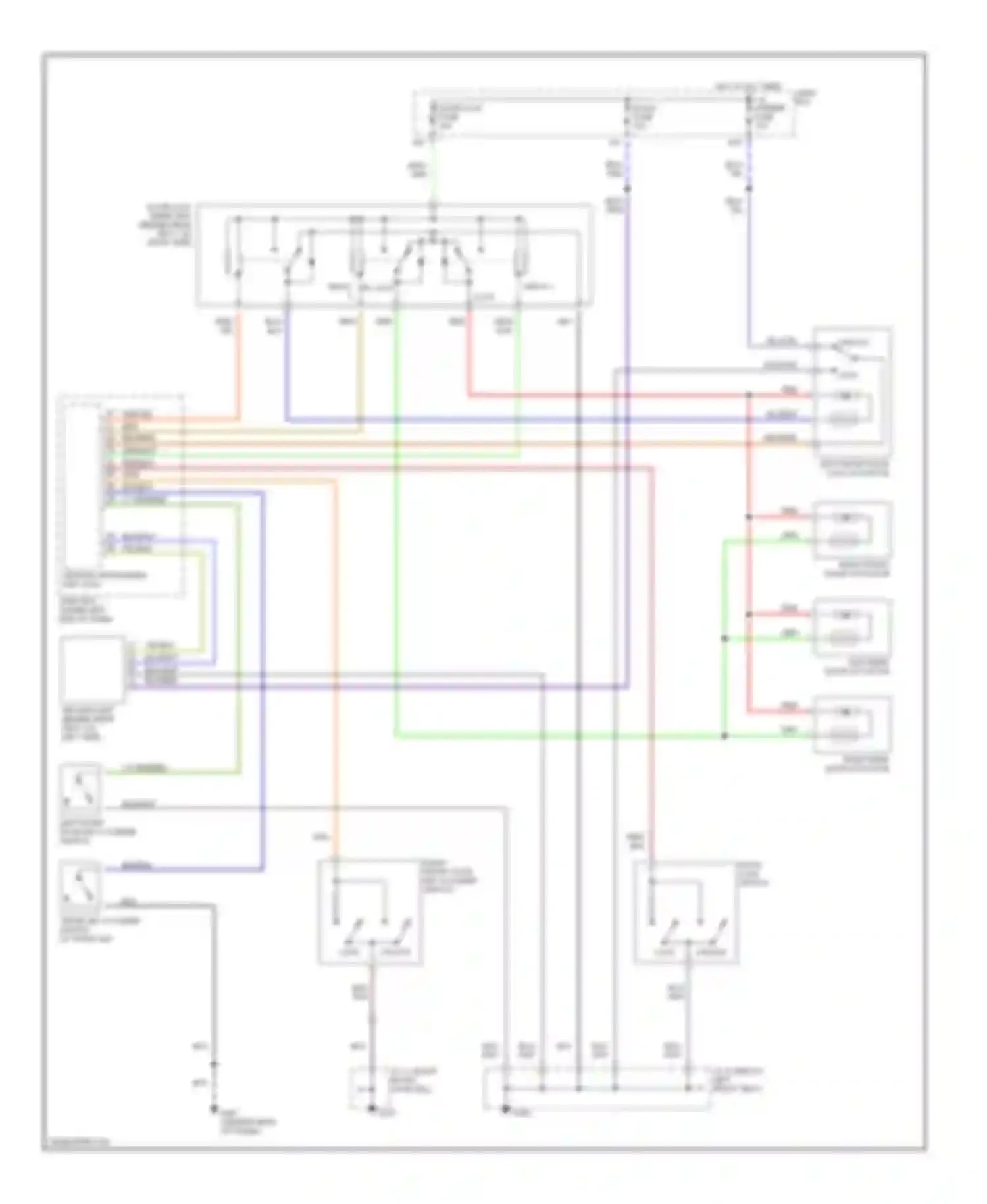 Millenia Mazda I (1994-2000): Power door lock circuit