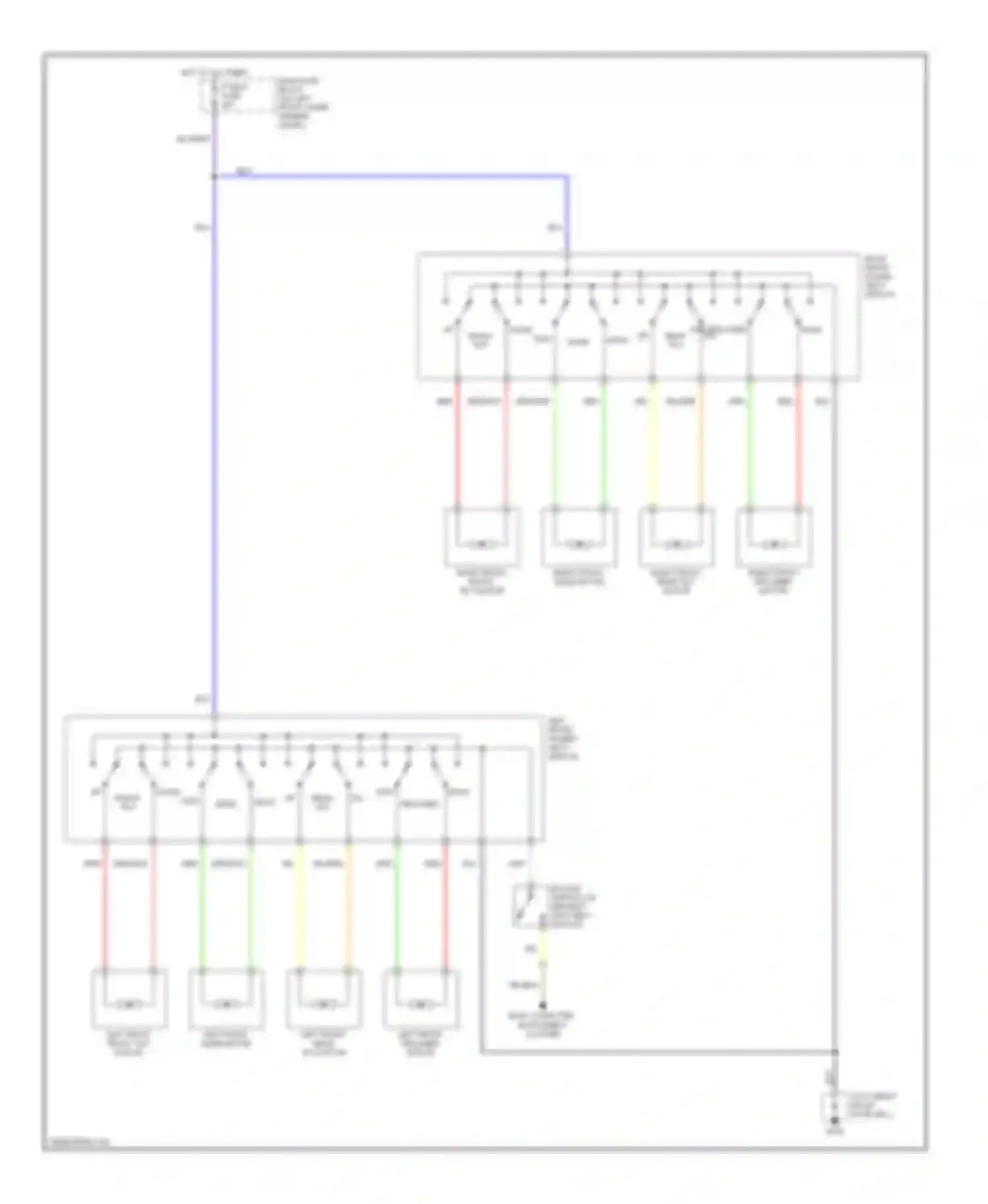 Millenia Mazda I (1994-2000): Power seats circuit