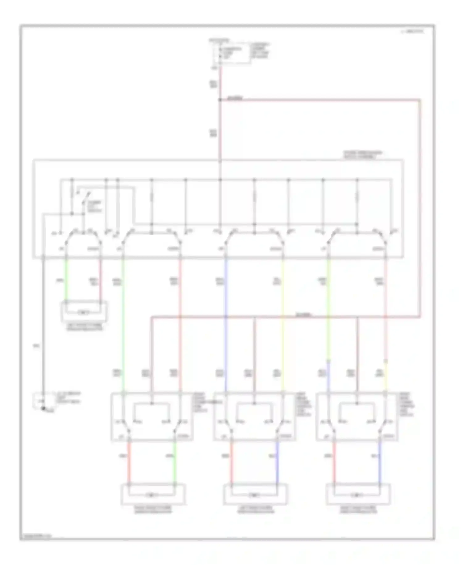 Millenia Mazda I (1994-2000): Power window circuit