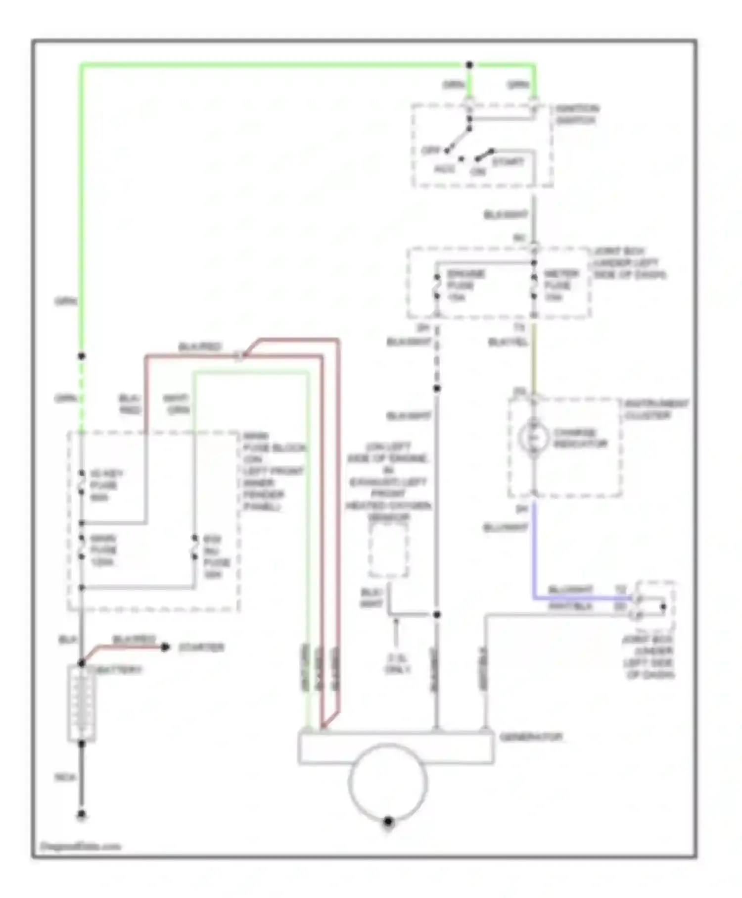 Millenia Mazda I (1994-2000): Charging circuit