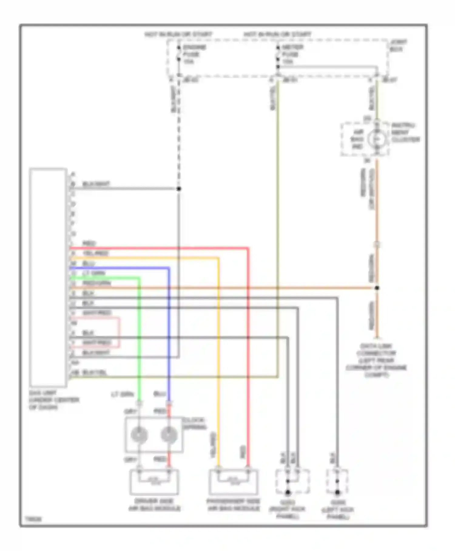 Millenia Mazda I (1994-2000): Supplemental restraint circuit