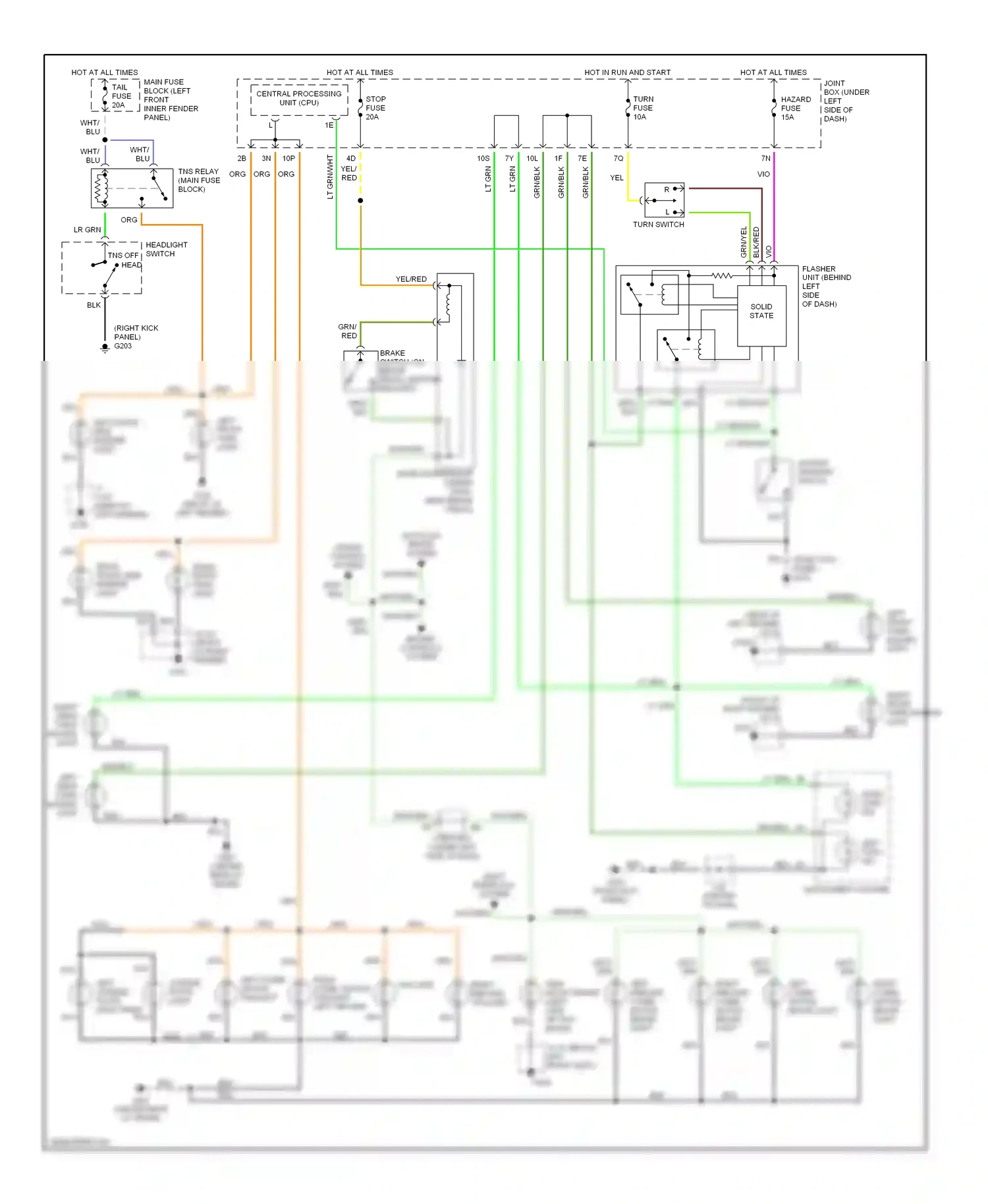 Mazda Millenia I (1994-2000) solid state wiring diagram  (1 of 1)