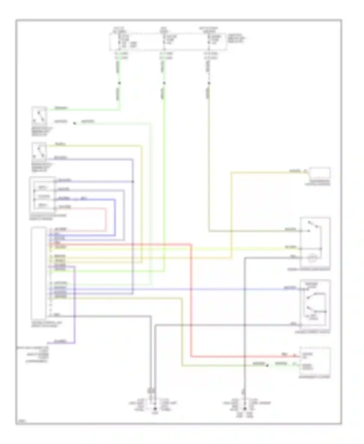 MPV Mazda I (1988-1999): Cruise control circuit