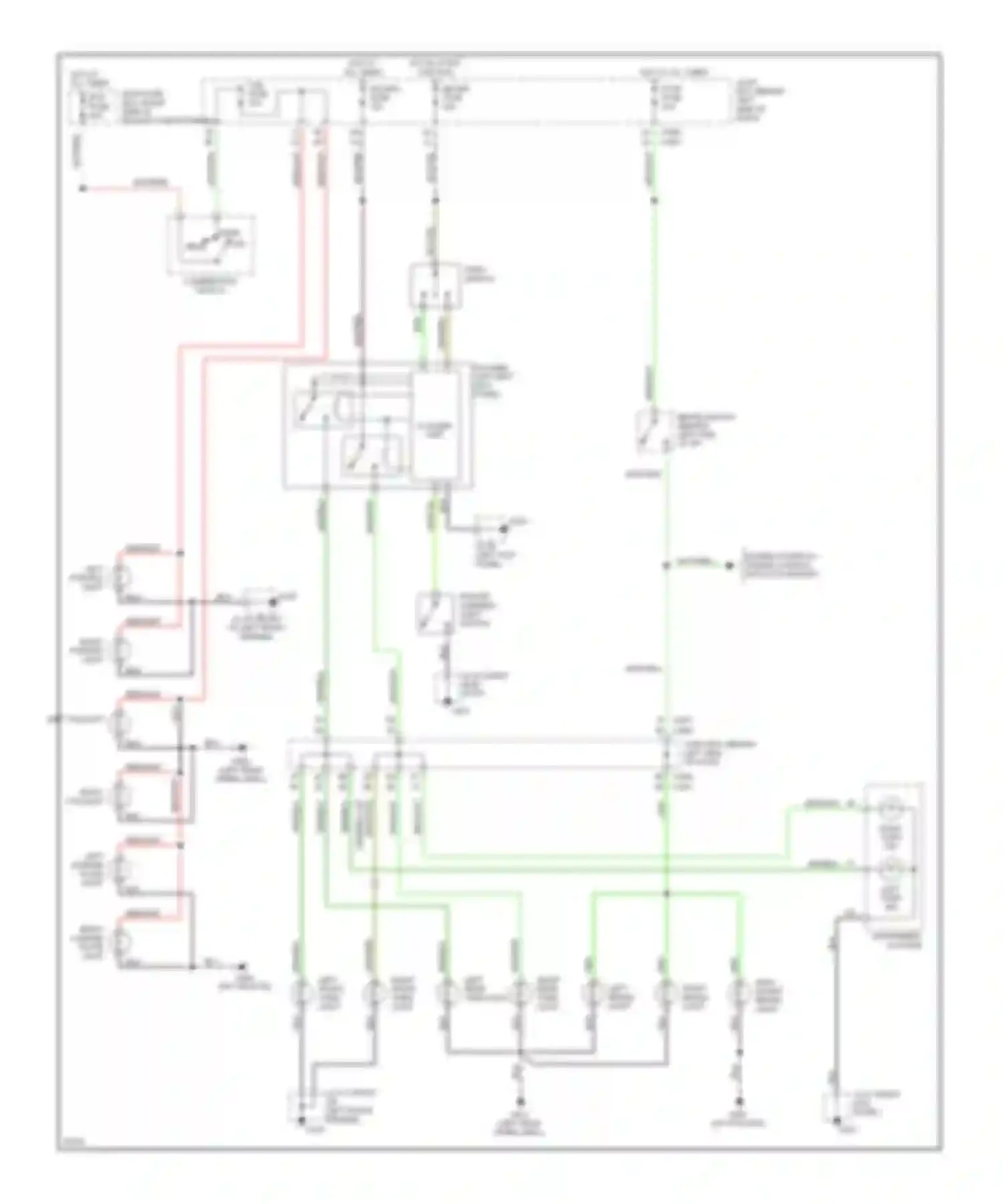 MPV Mazda I (1988-1999): Exterior lamps circuit