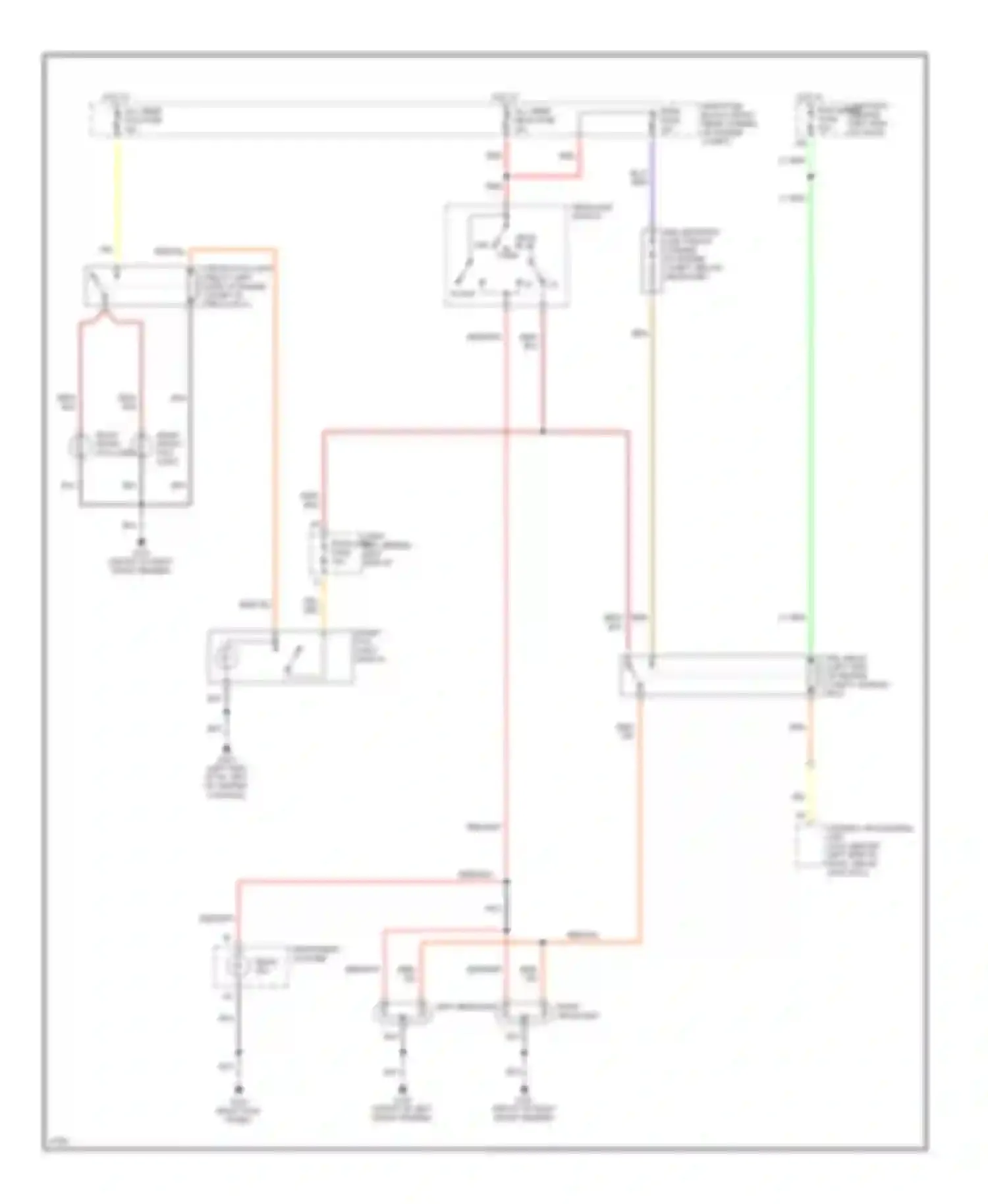 MPV Mazda I (1988-1999): Headlight circuit, with drl