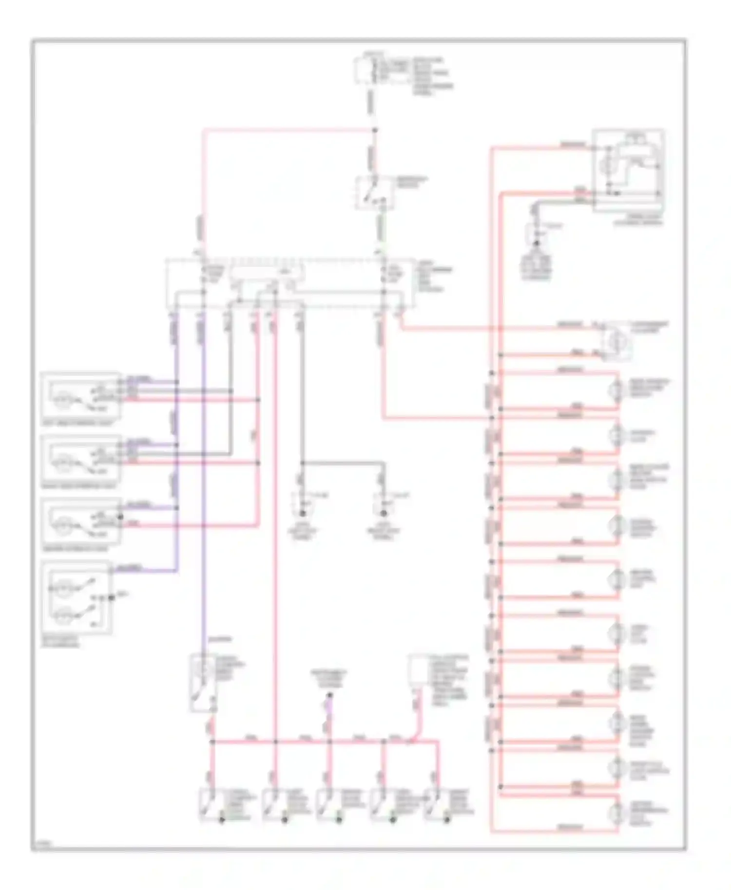 MPV Mazda I (1988-1999): Interior light circuit