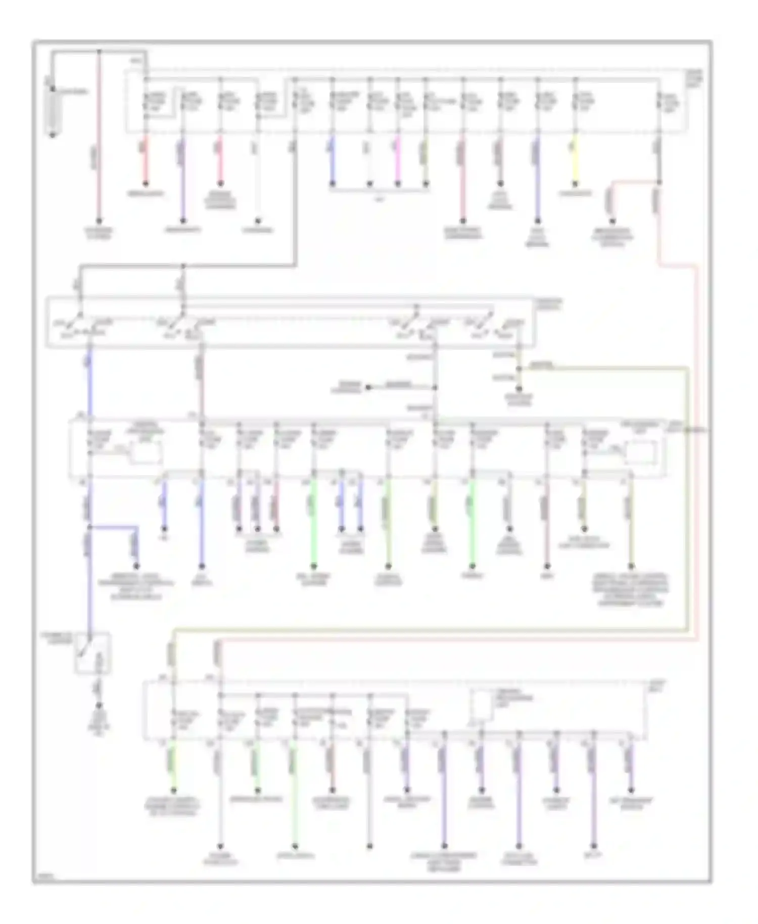 MPV Mazda I (1988-1999): Power distribution circuit