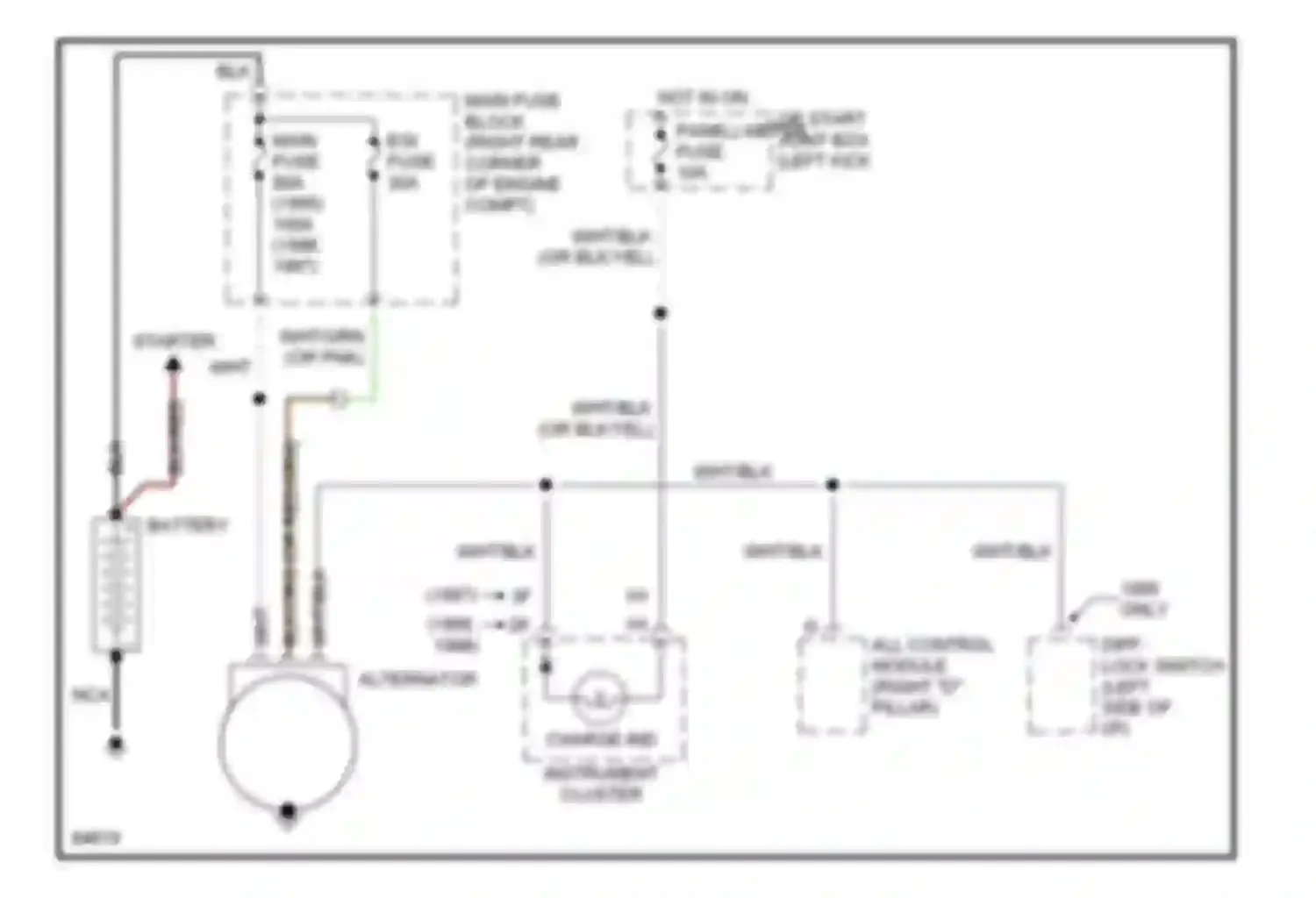 MPV Mazda I (1988-1999): Charging circuit