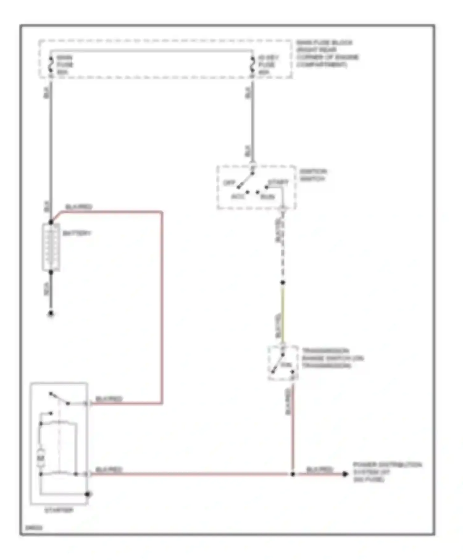 MPV Mazda I (1988-1999): Starting circuit