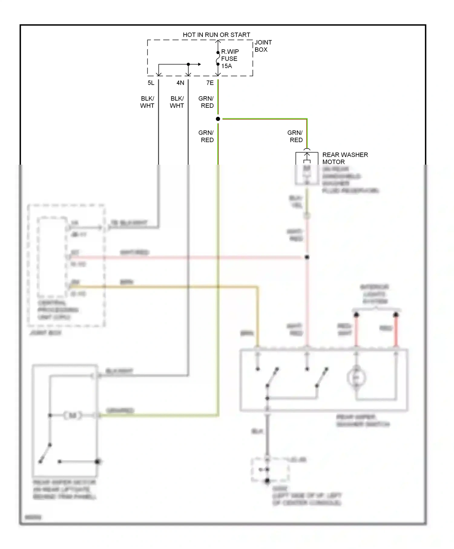 Mazda MPV I (1988-1999) central processing unit (cpu) wiring diagram  (3 of 6)