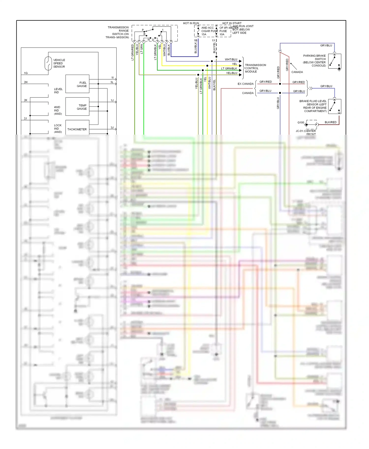 Mazda MPV I (1988-1999) central processing unit (cpu) wiring diagram  (1 of 6)