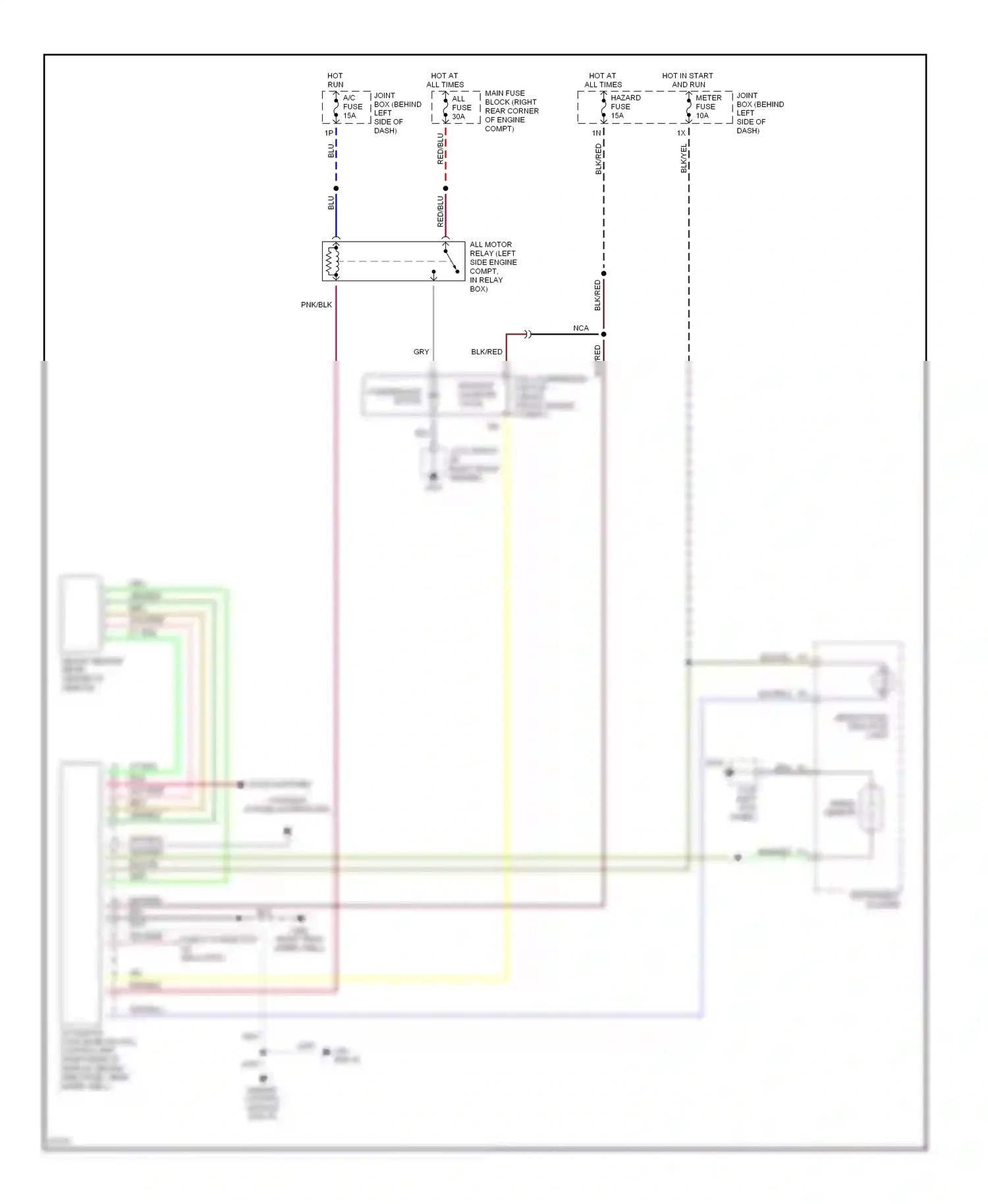 Mazda MPV I (1988-1999) engine control module wiring diagram  (1 of 1)