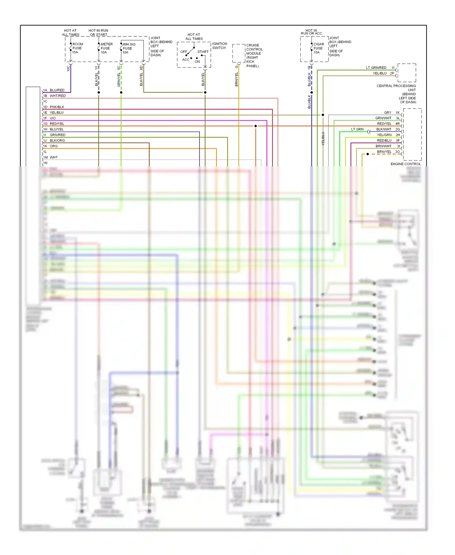 Mazda MPV I (1988-1999) shift a wiring diagram  (1 of 1)