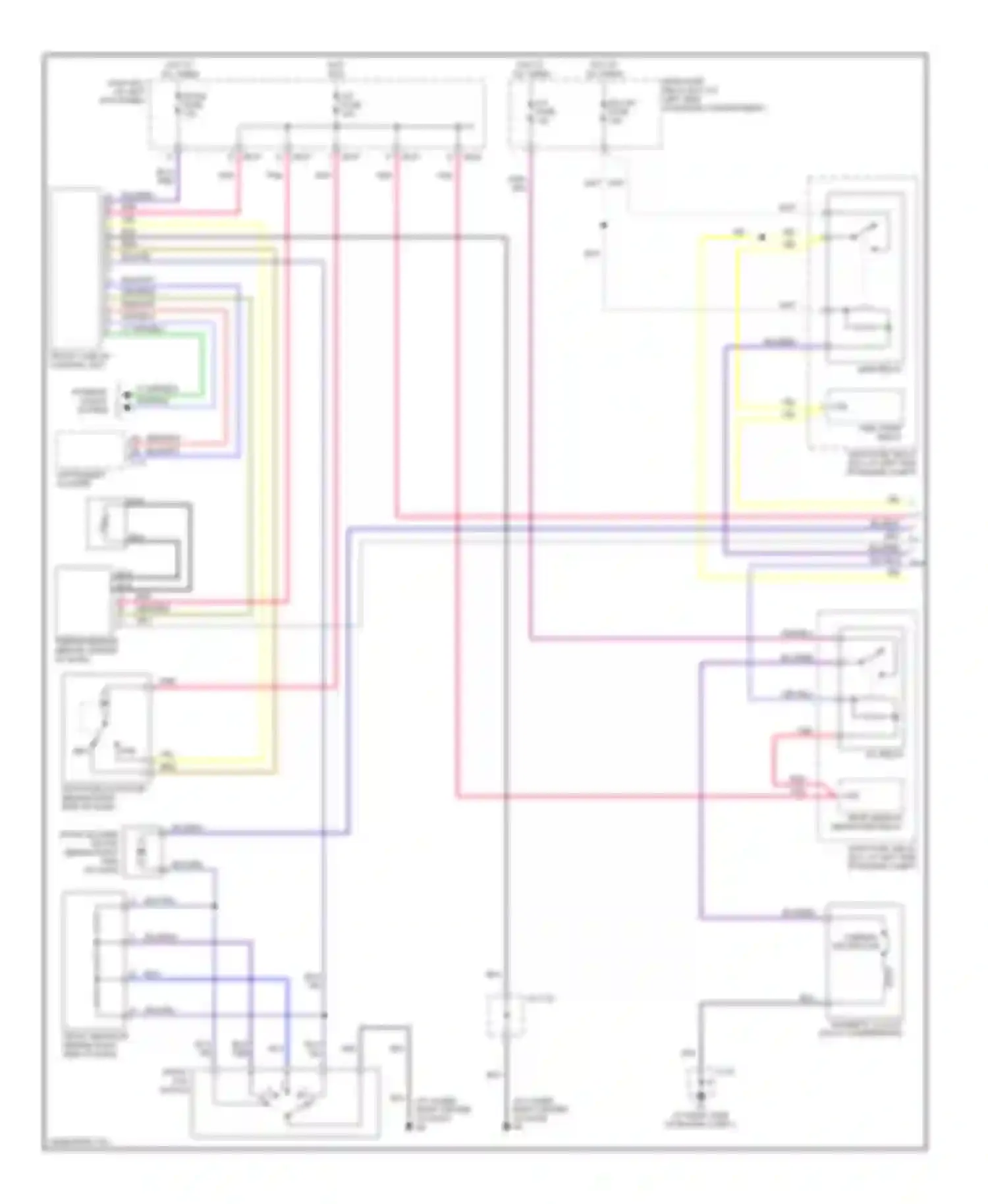 MPV Mazda II facelift (2003-2006): Manual a/c circuit (1 of 2)