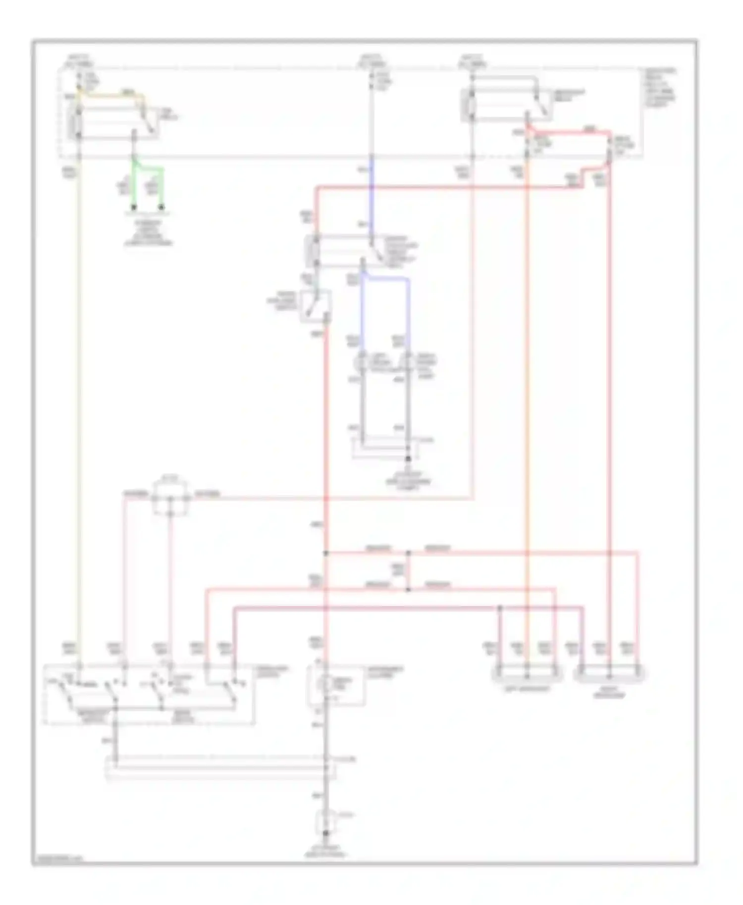 MPV Mazda II facelift (2003-2006): Headlights circuit, without drl