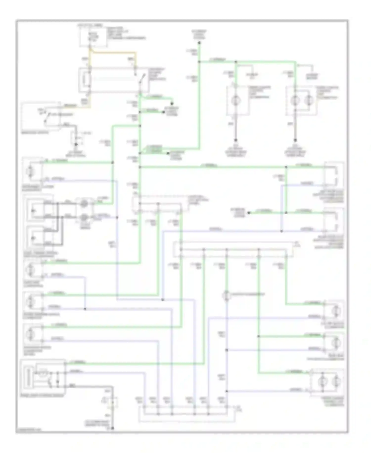 MPV Mazda II facelift (2003-2006): Instrument illumination circuit