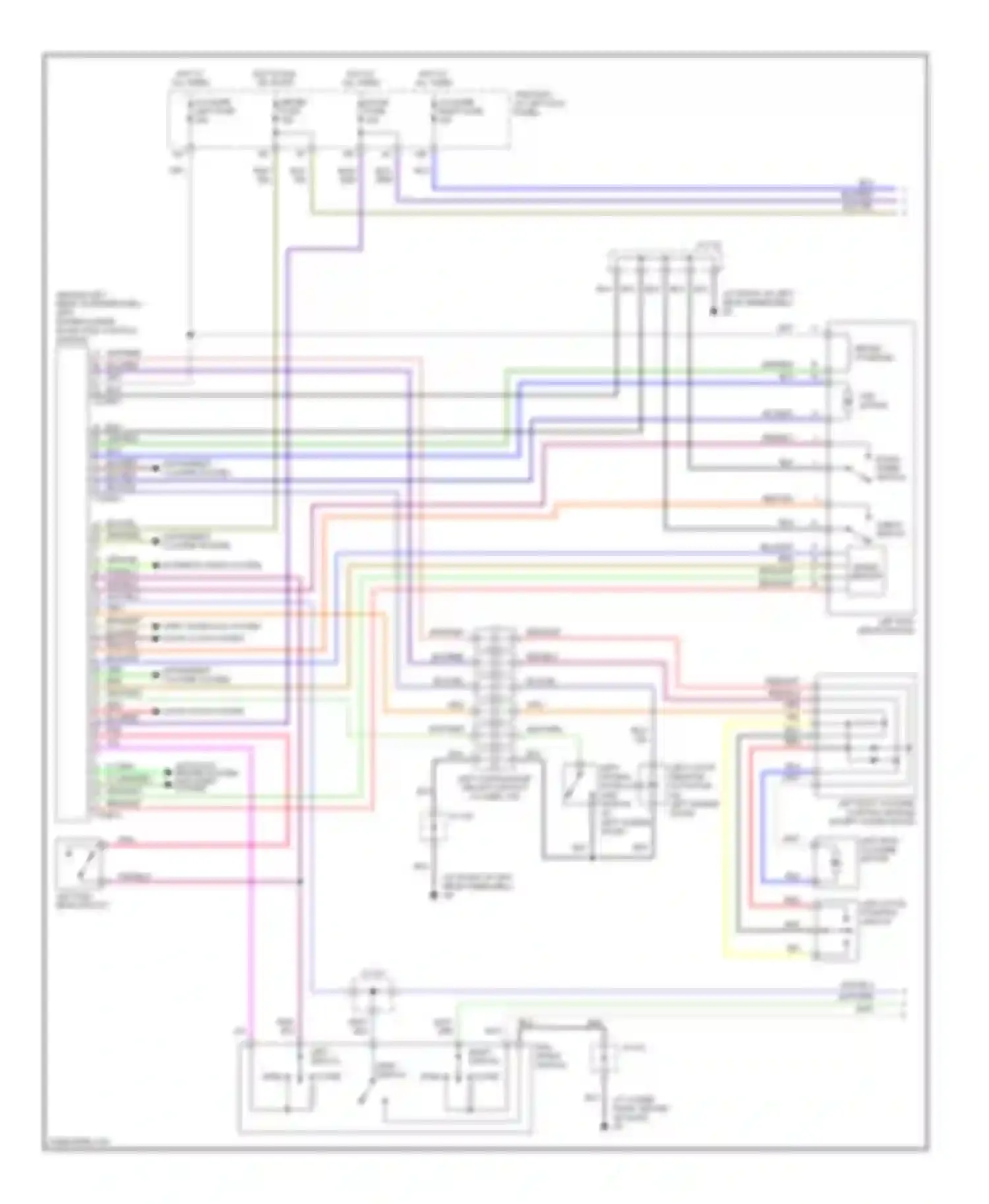 MPV Mazda II facelift (2003-2006): Power sliding door circuit (1 of 2)
