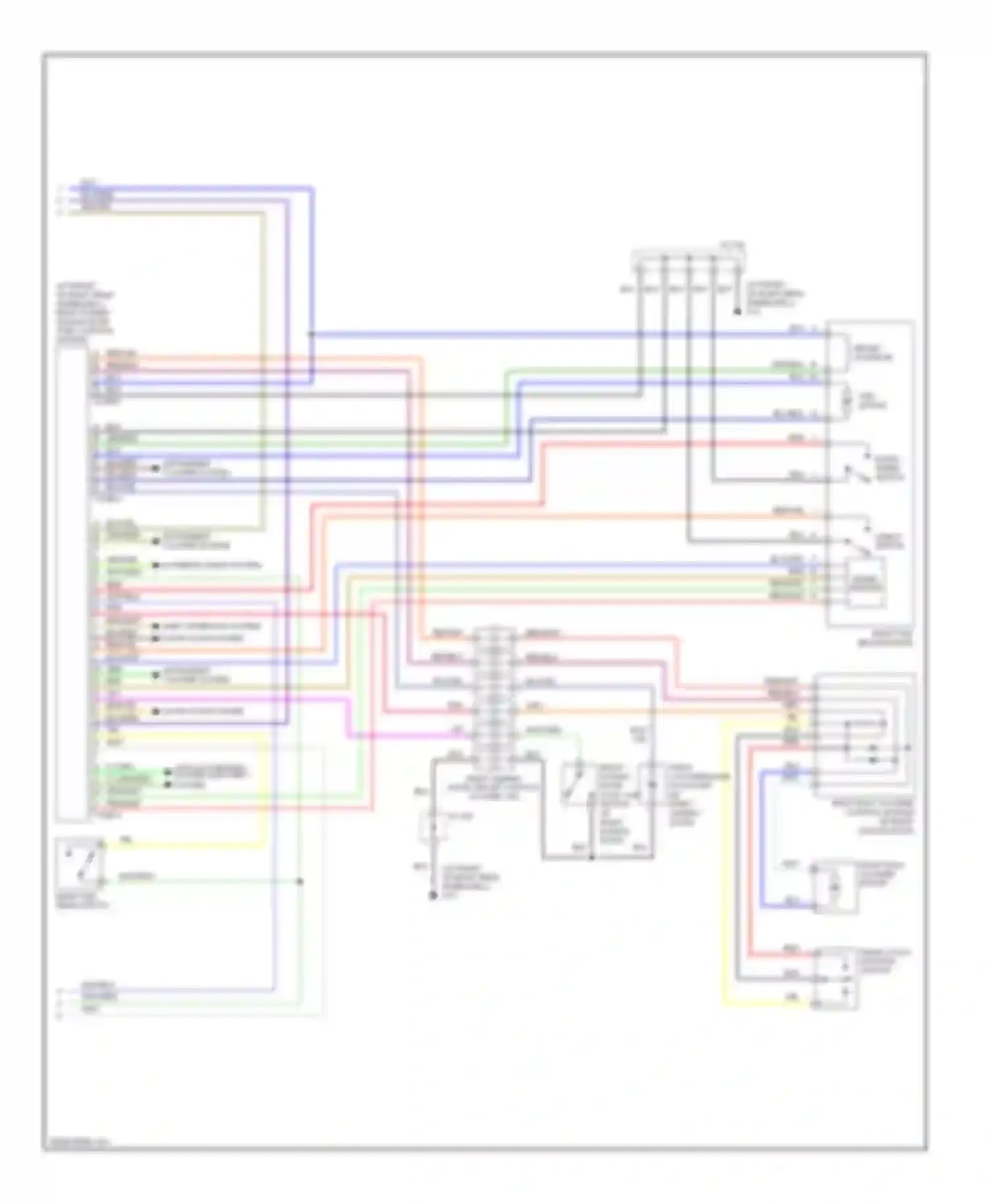 MPV Mazda II facelift (2003-2006): Power sliding door circuit (2 of 2)