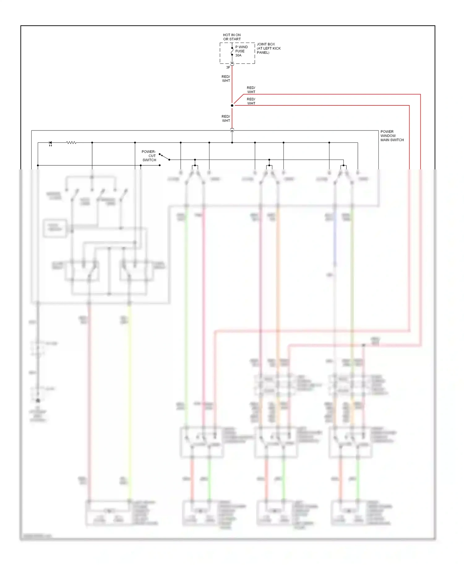 Mazda MPV II facelift (2003-2006) auto open wiring diagram  (1 of 1)