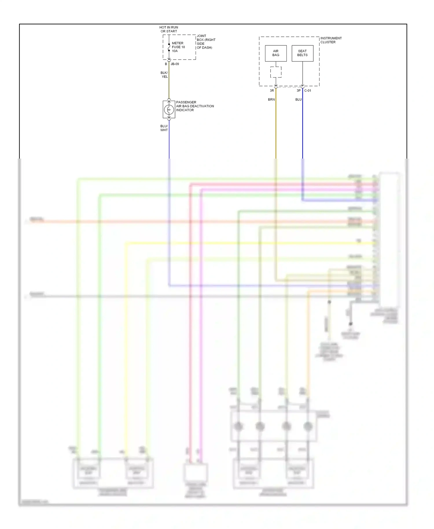 Mazda MPV II facelift (2003-2006) blu wiring diagram  (30 of 33)