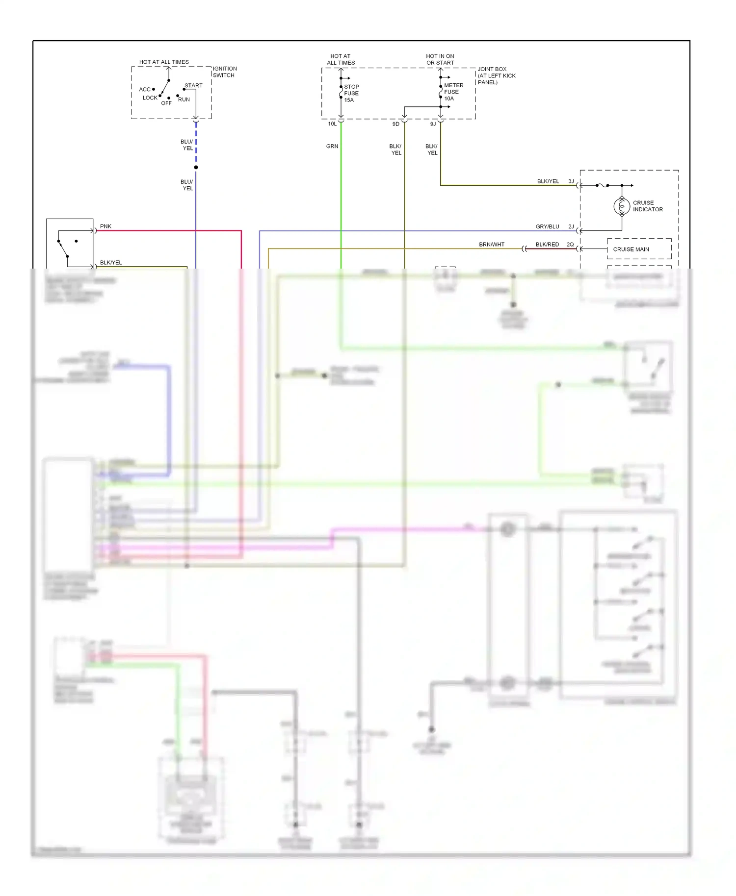 Mazda MPV II facelift (2003-2006) microcomputer wiring diagram  (3 of 5)