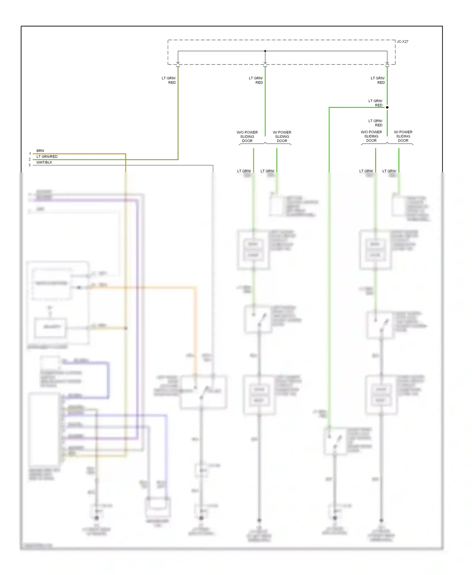 Mazda MPV II facelift (2003-2006) security wiring diagram  (1 of 1)