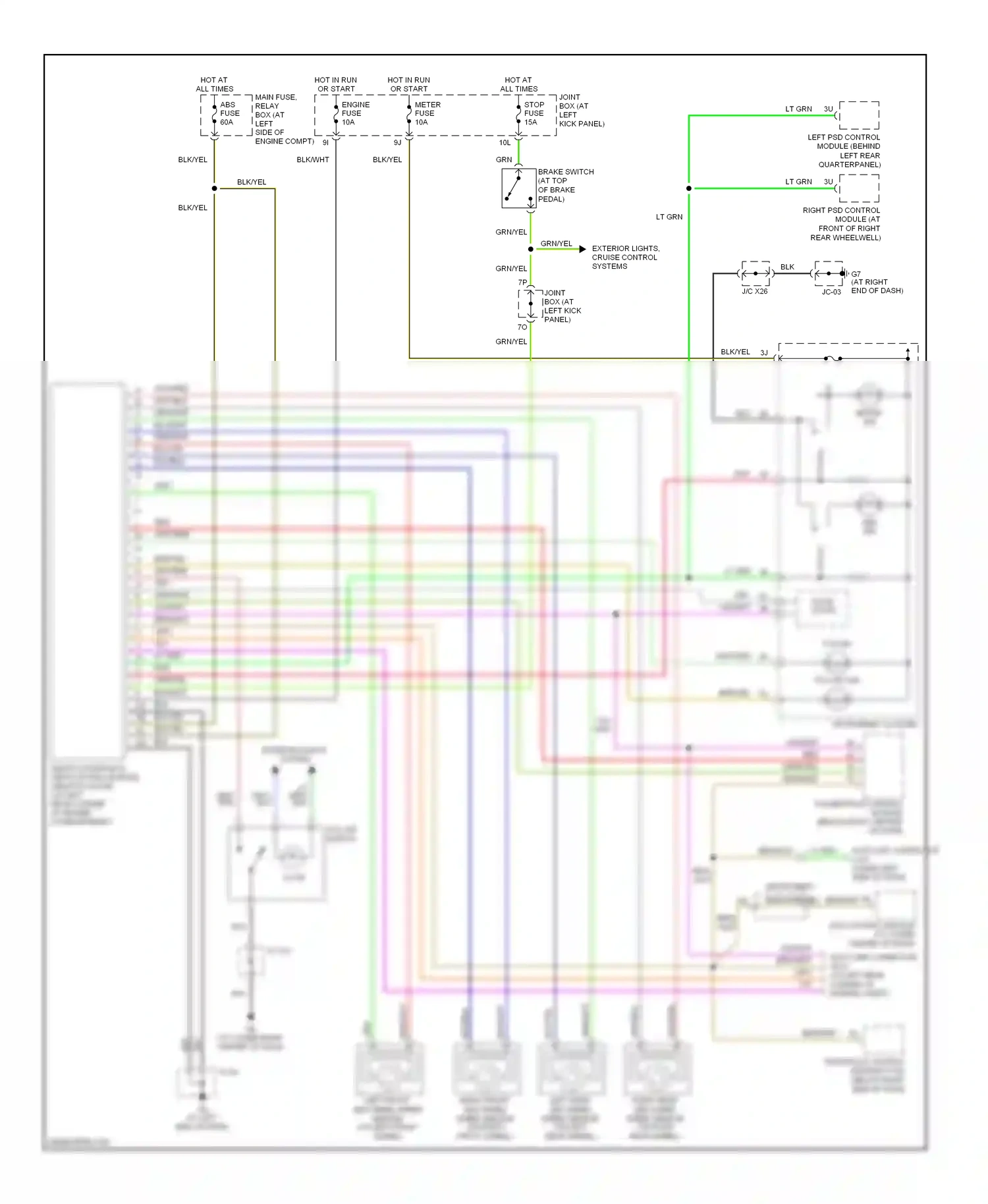 Mazda MPV II facelift (2003-2006) solid state wiring diagram  (2 of 2)