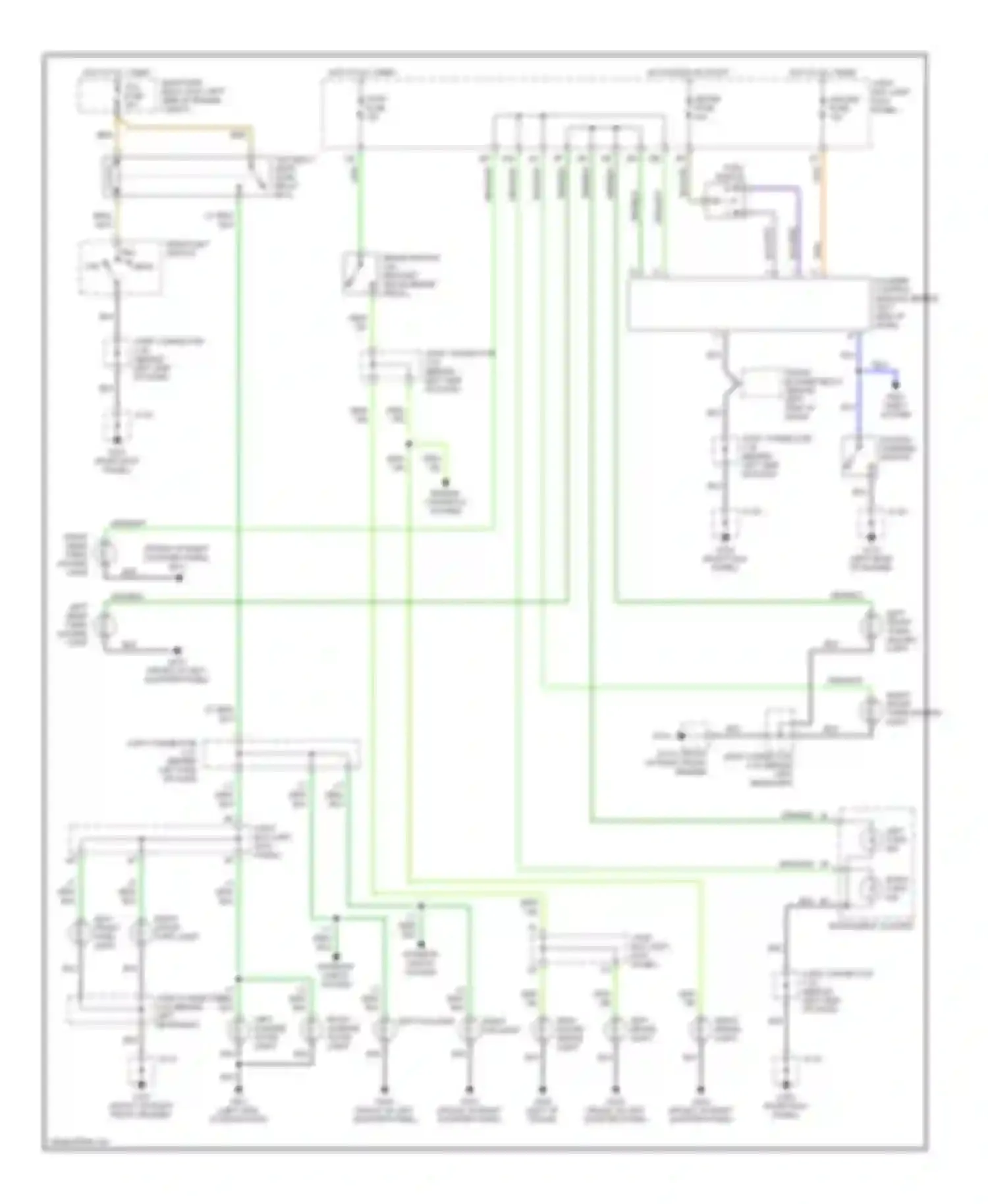 MPV Mazda II (1999-2003): Exterior lamps circuit