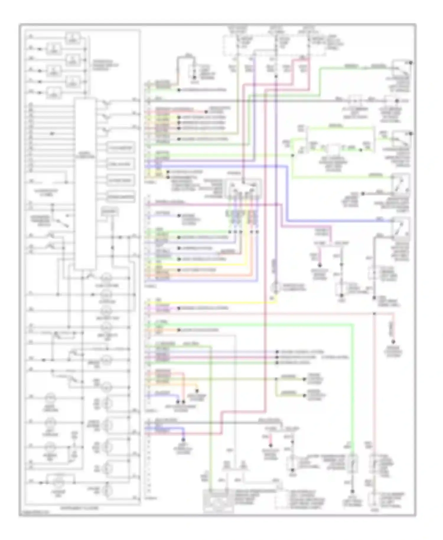 MPV Mazda II (1999-2003): Instrument cluster circuit