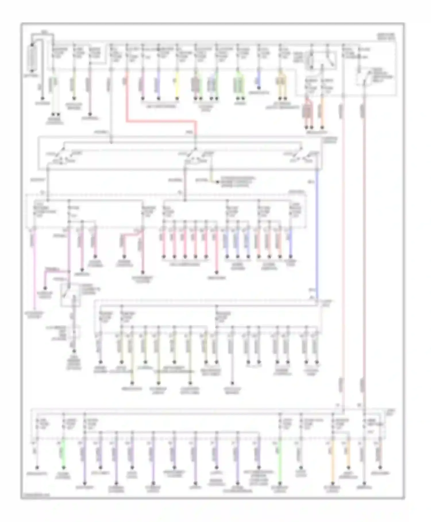 MPV Mazda II (1999-2003): Power distribution circuit