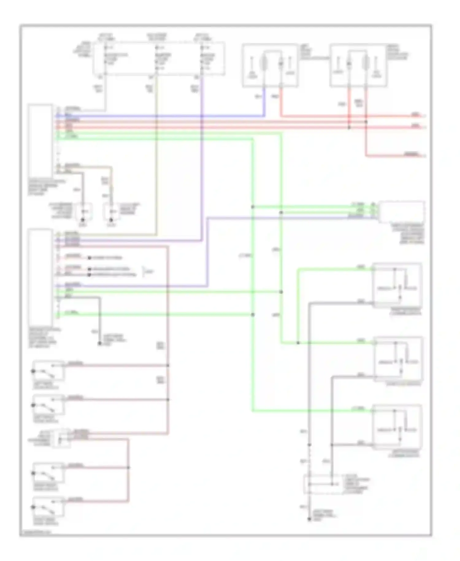MPV Mazda II (1999-2003): Door lock & keyless entry circuit (1 of 2)